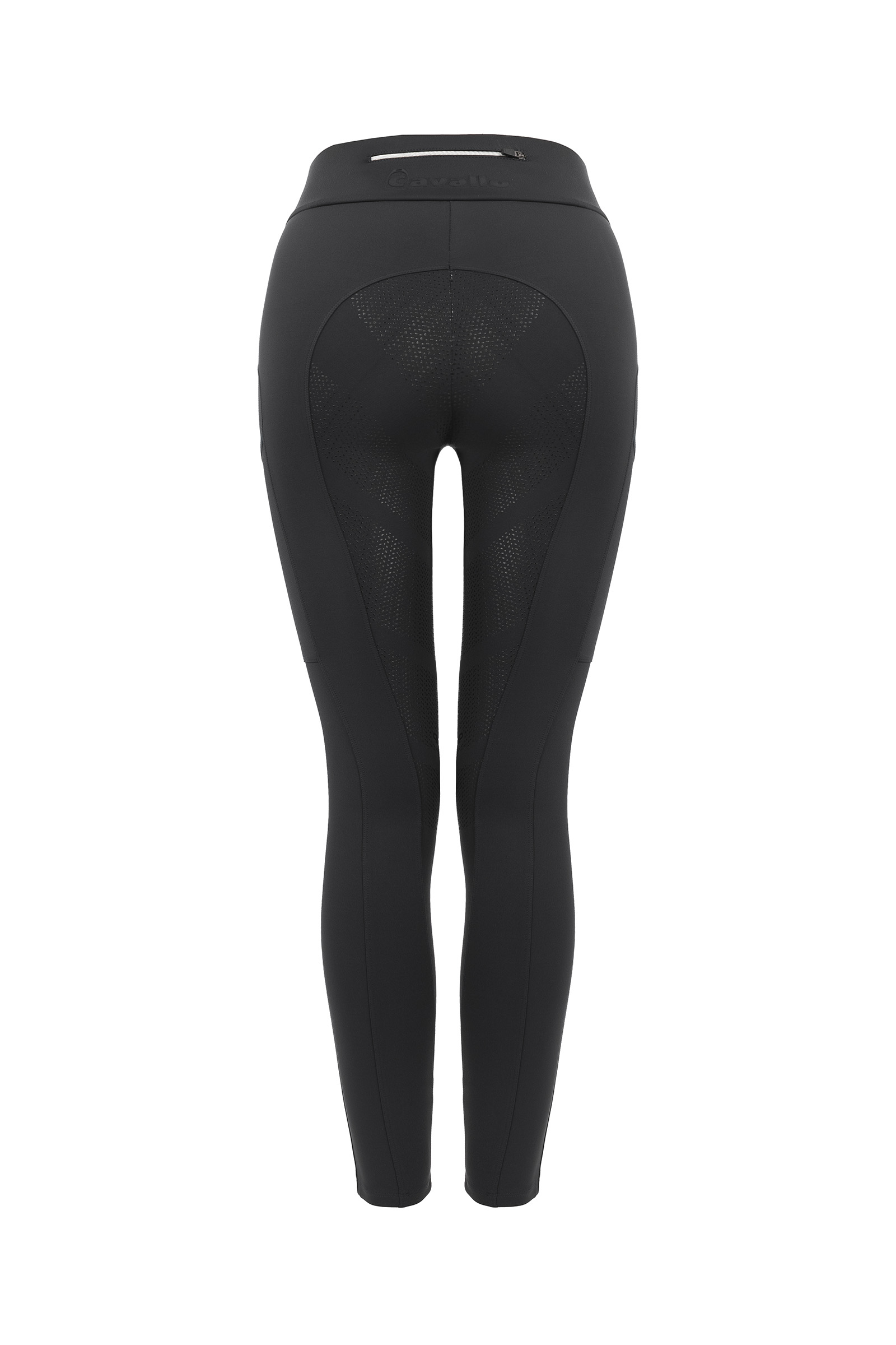 Graphite Dark grey Cavallo Leyla Grip Damen Reitleggings mit Vollbesatz