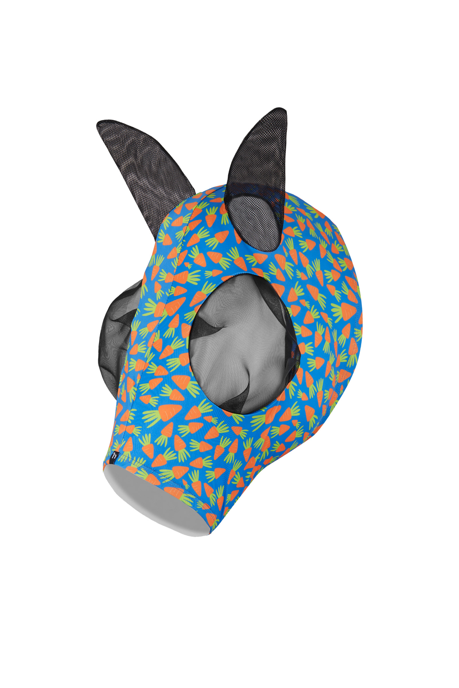 Orange  Horze Elastische Pull-On Fliegenmaske