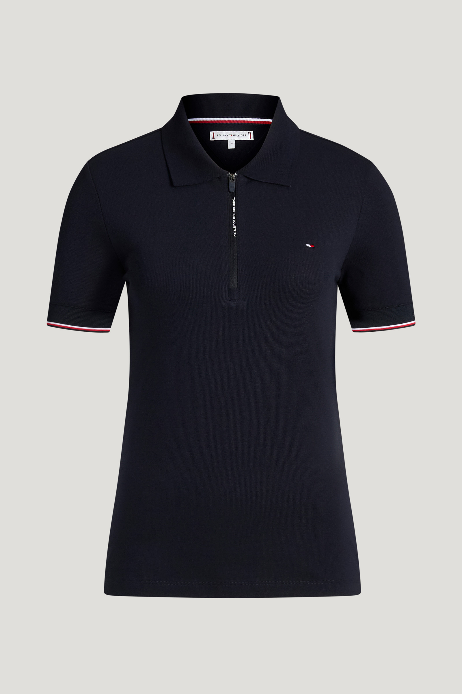 Tommy Hilfiger Equestrian Anaheim Damen Poloshirt mit Rei&szlig;verschluss