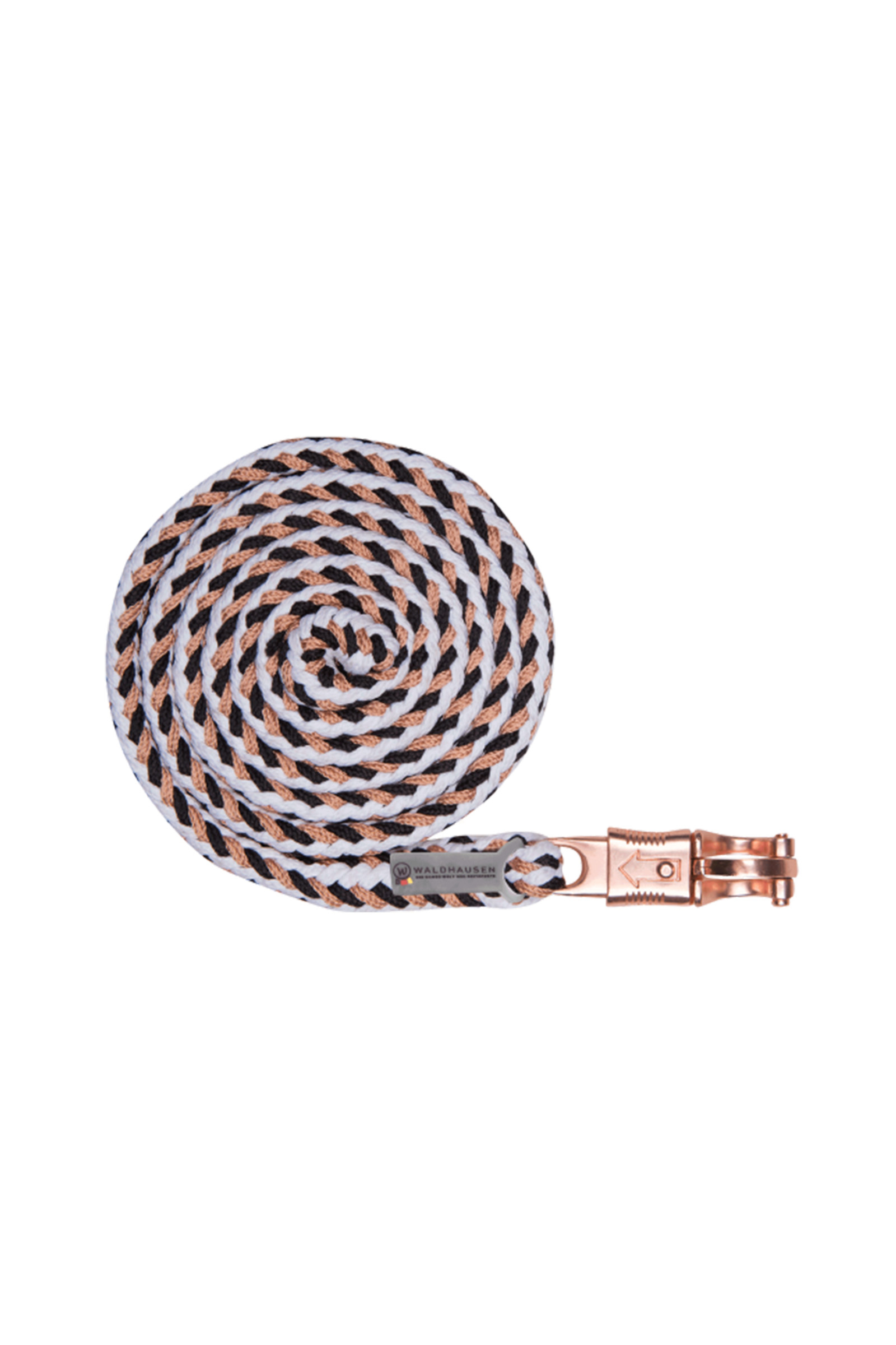 Black/White/Gold Waldhausen Shine Anbindestrick Panikhaken