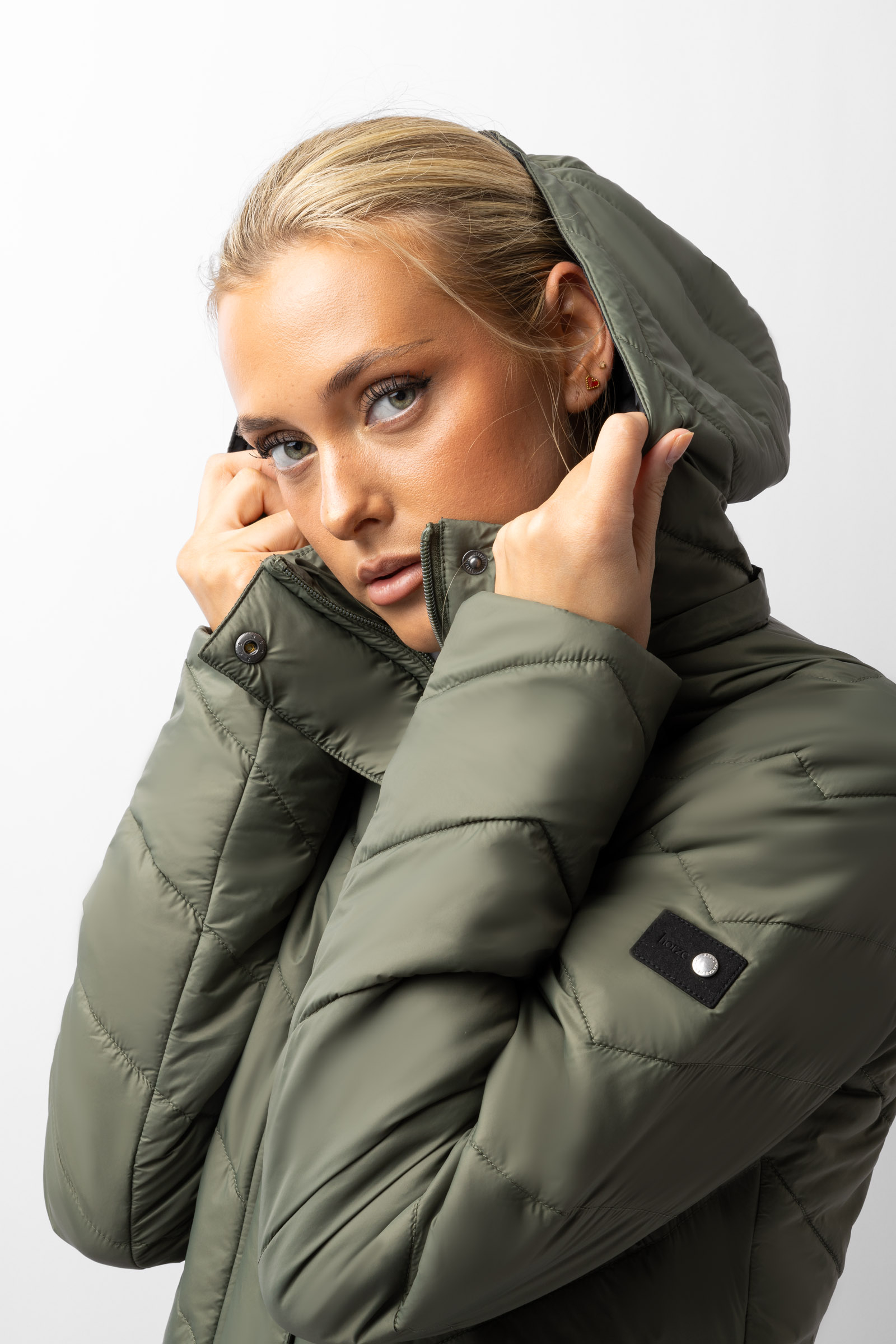 Horze Aurora Gef&uuml;tterte Damen Parka Reitjacke mit abnehmbarem Rock