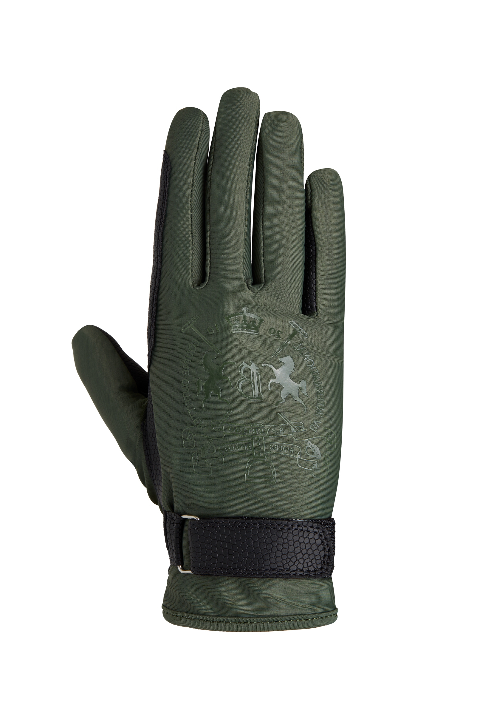 B Vertigo Laia Damen Reithandschuhe mit Logo Print