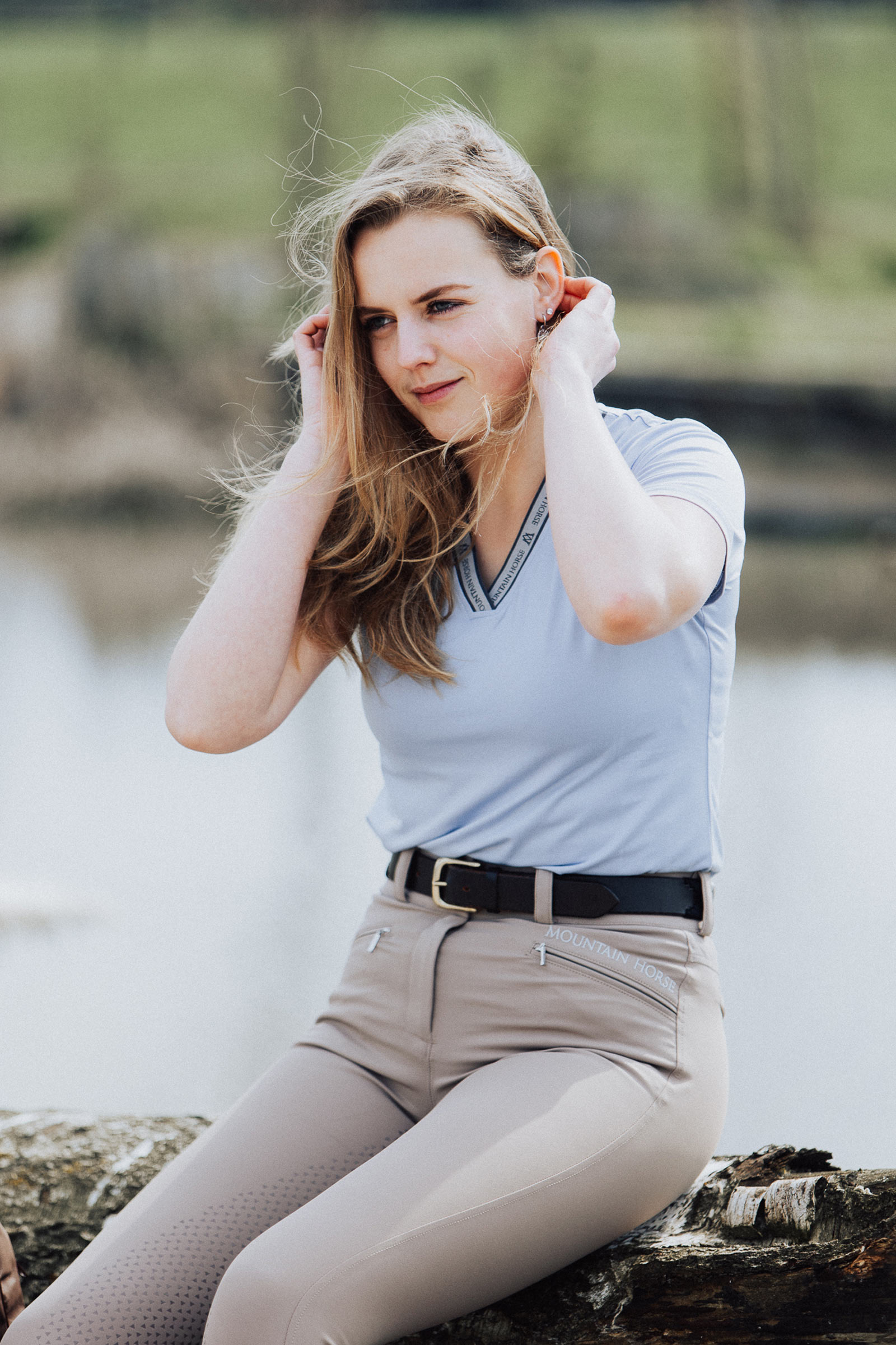 Mountain Horse Diana Damen Kniebesatzreithose