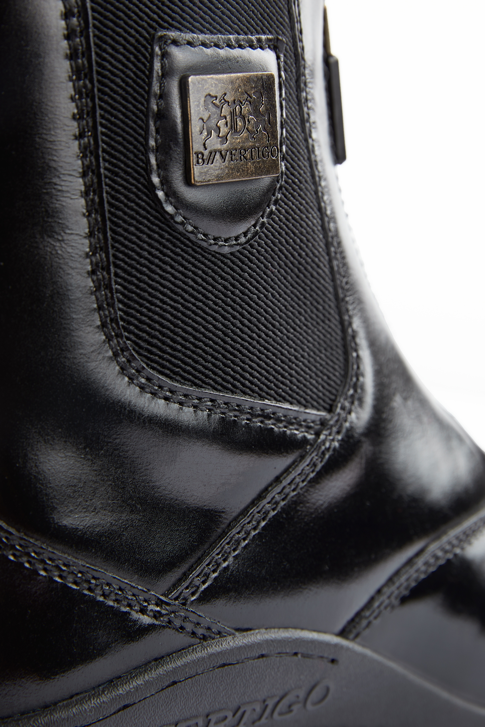 B Vertigo Saturn Damen Lederreitstiefeletten mit Reißverschluss