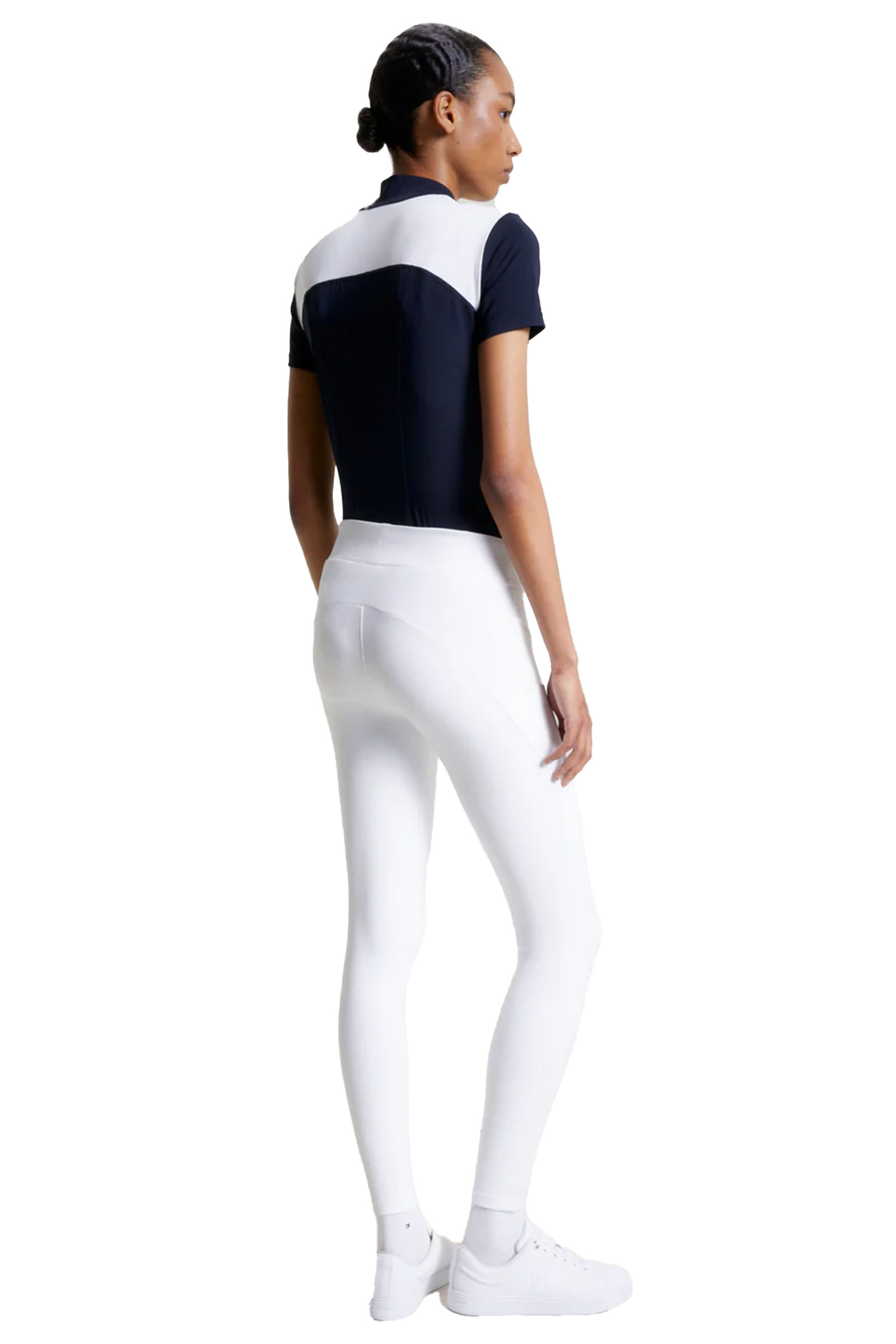 Th Optic White Tommy Hilfiger Equestrian Elmira All-Jahres Leggings mit Vollbesatz