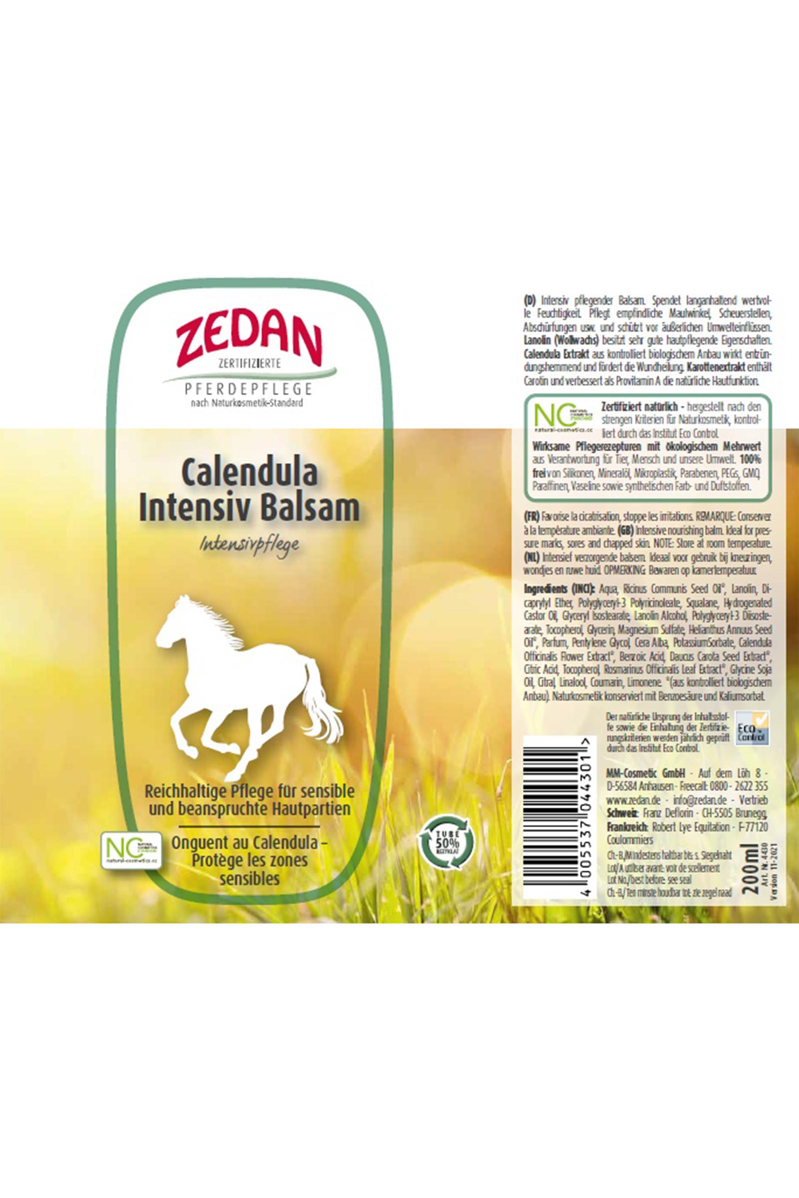 Zedan Calendula Intensiv Balsam, 200ml