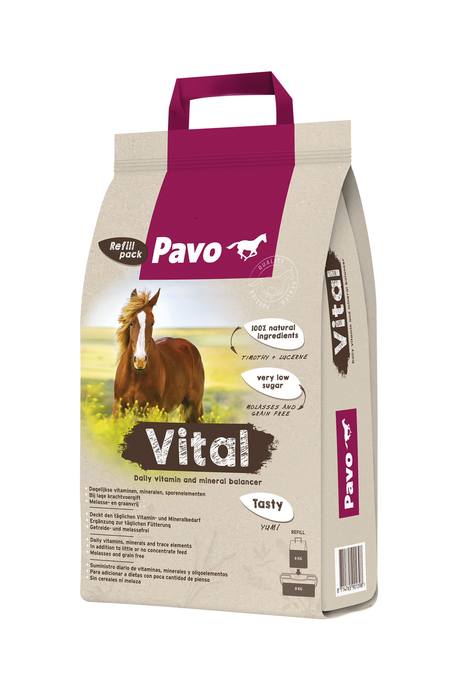 No Color Pavo Vital Refill 8 kg