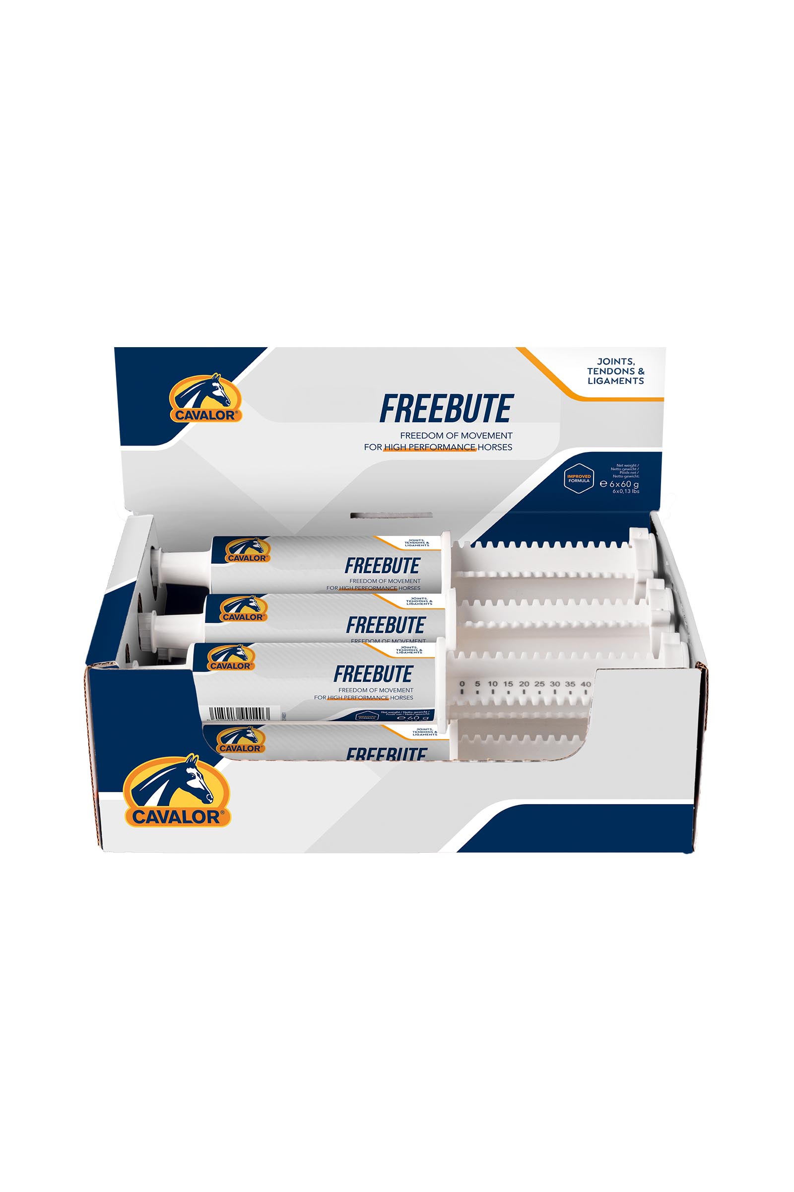 Cavalor Freebute Paste, Sehnen & Gelenke, 6x60g