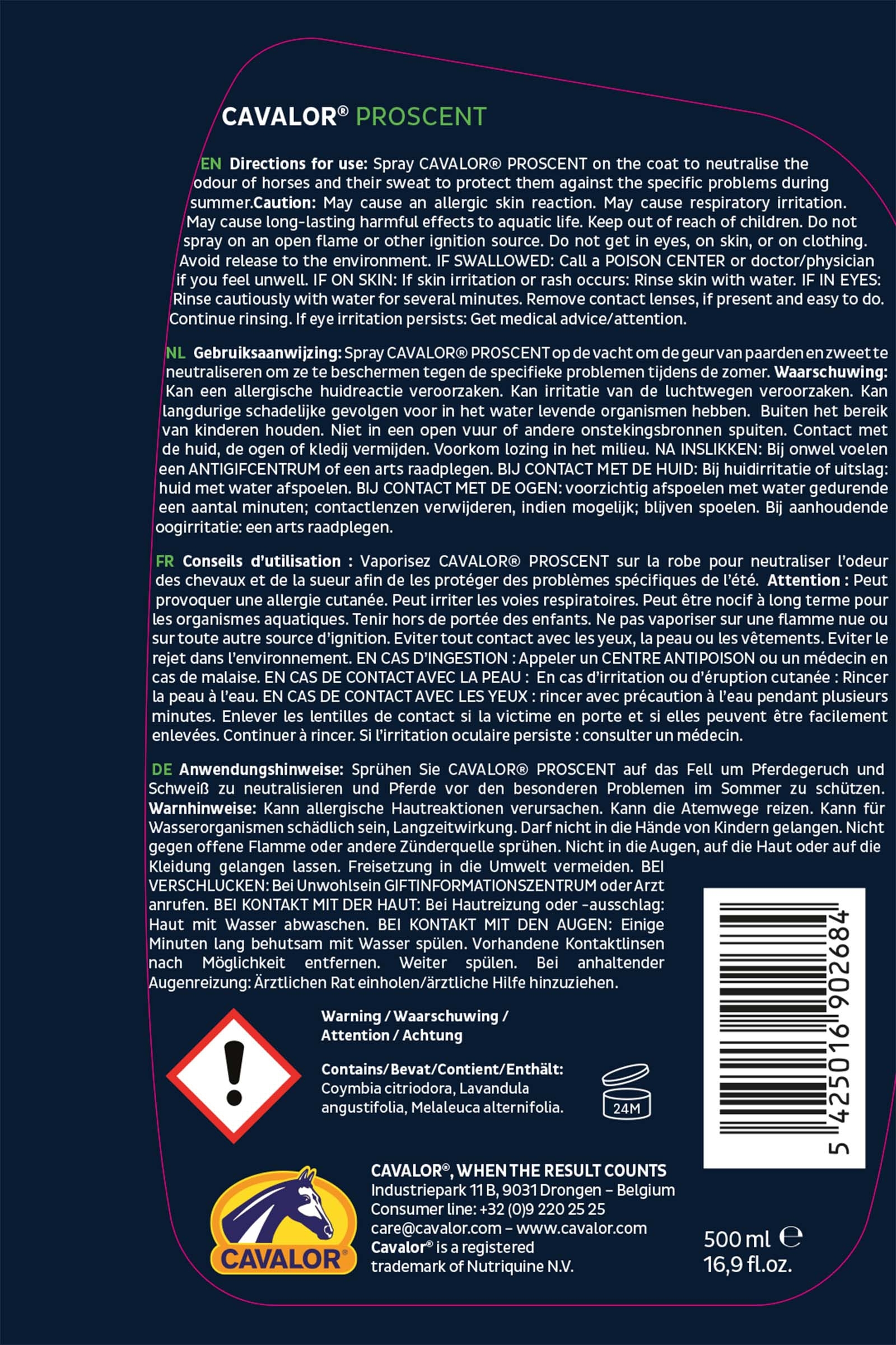 Cavalor ProScent Liquid, Fellsrpay, 500ml