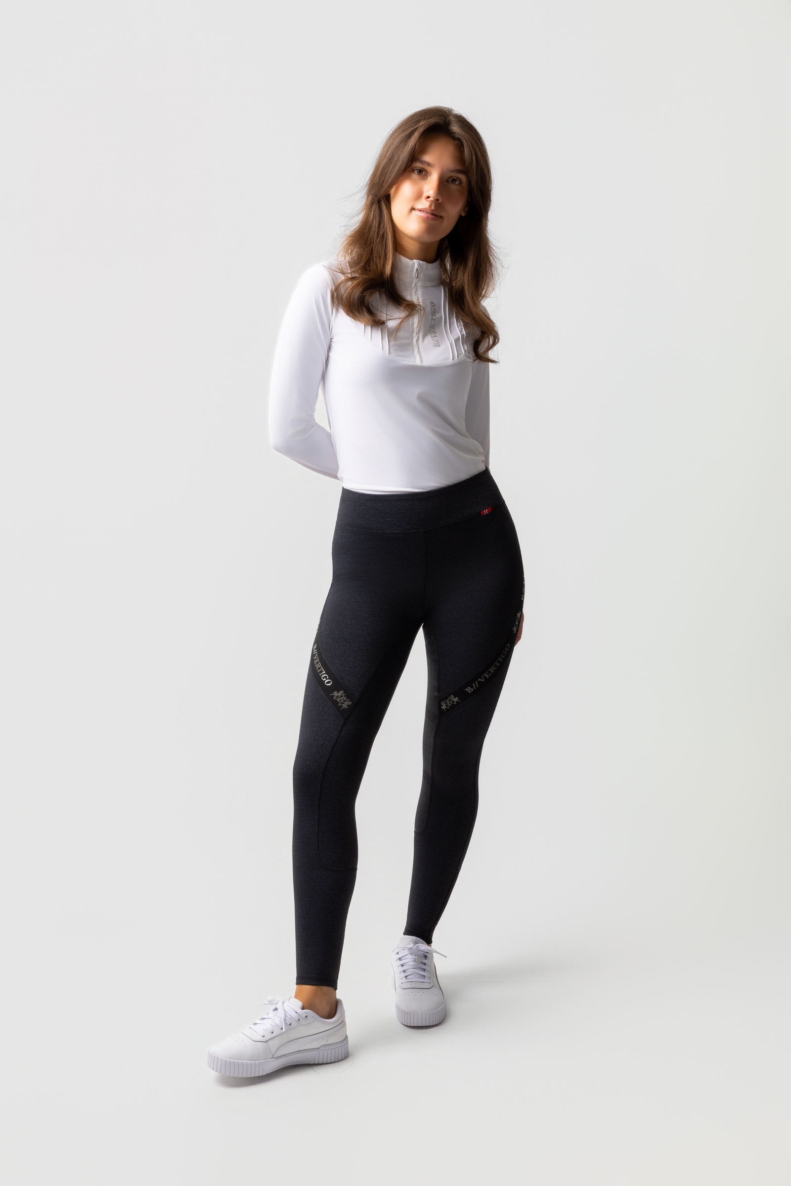 B Vertigo Damenreitleggings Jenny mit Vollbesatz aus Silikon UPF 40+
