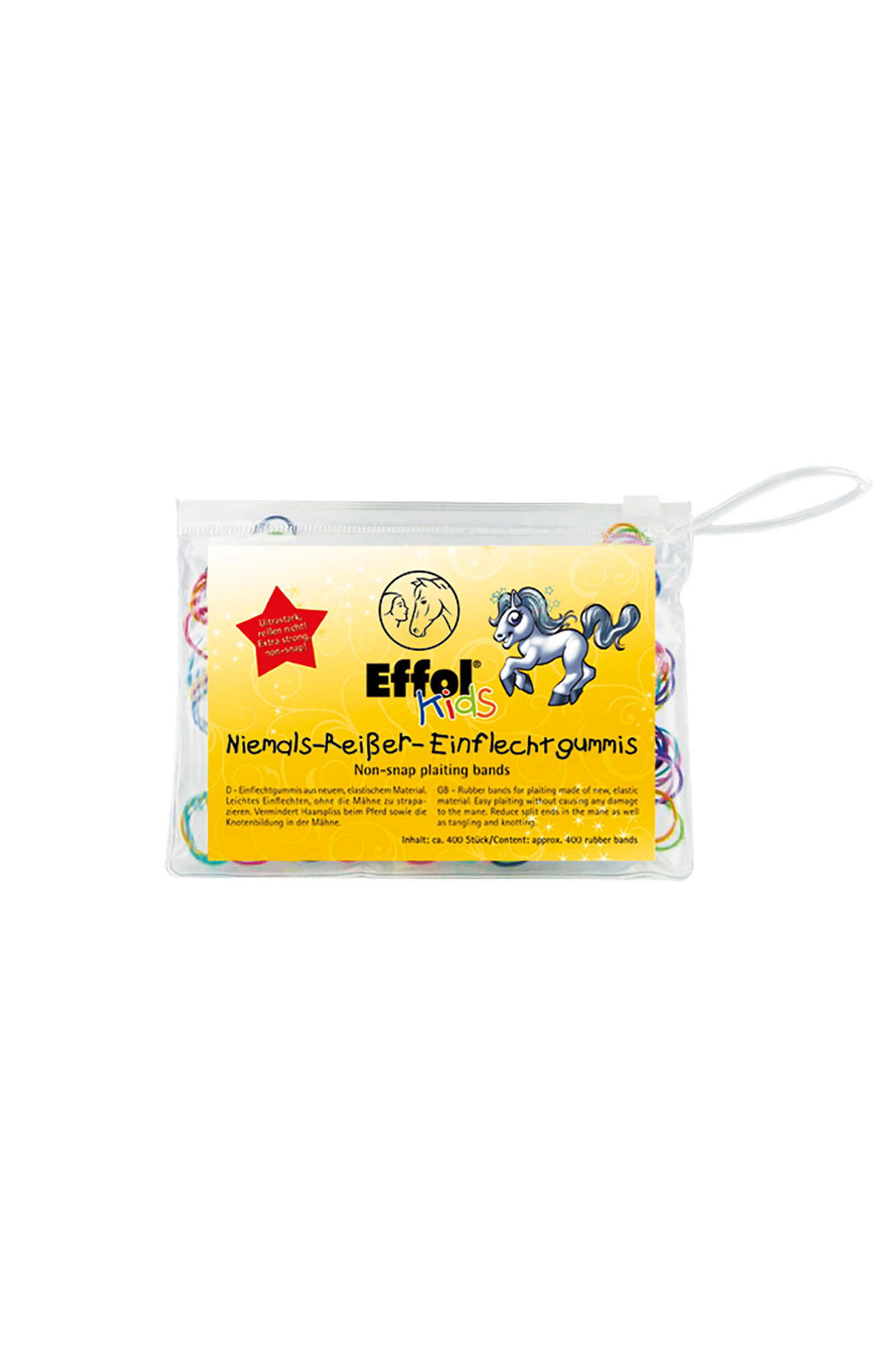 Effol Kids Niemals Reißer Einflechtgummis, 400 Stk.