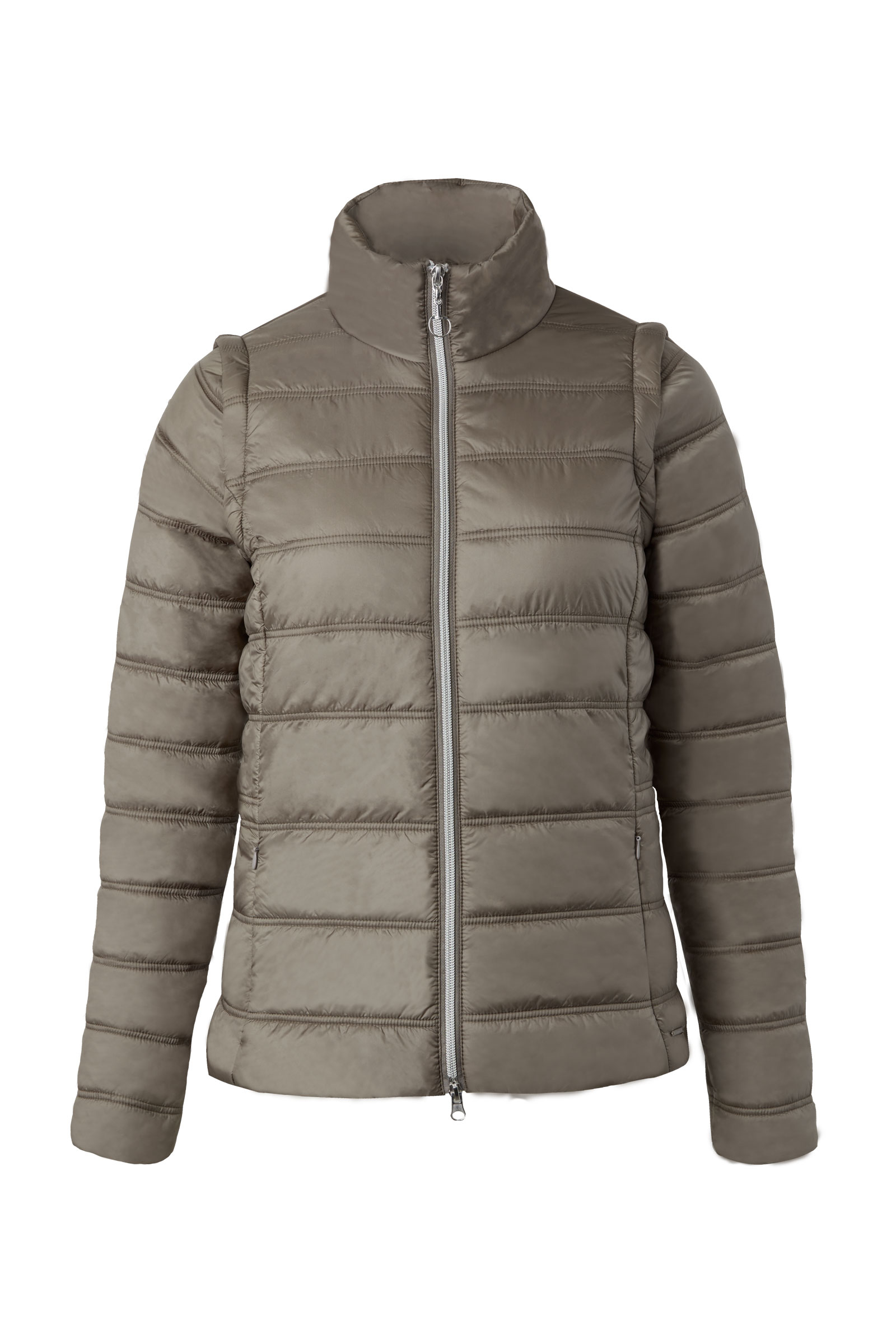 Morel Brown Horze Natalie Damen Reitjacke mit abnehmbaren &Auml;rmeln