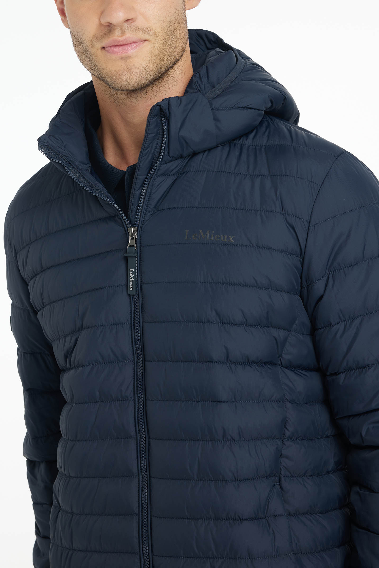 LeMieux Herren-Steppjacke mit Kapuze