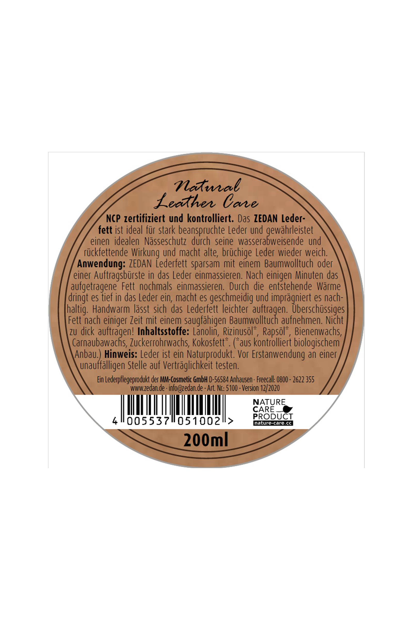 Zedan Lederfett, 200ml