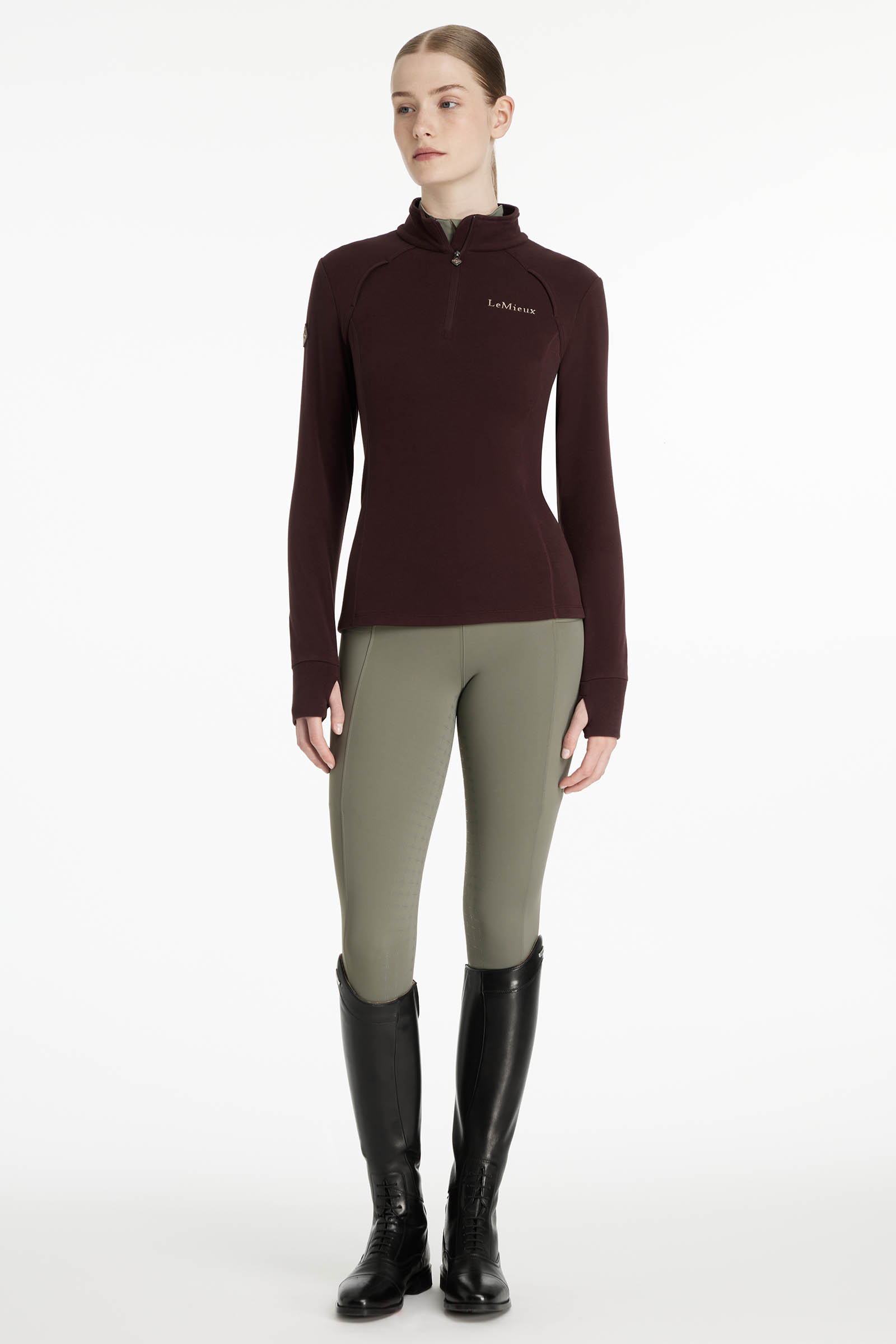 LeMieux Frances Damen-Fleece mit Viertelrei&szlig;verschluss