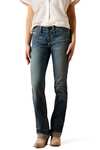 Ariat R.E.A.L. Mid Rise Stretch Icon Stackable Damen Jeans mit geradem Bein