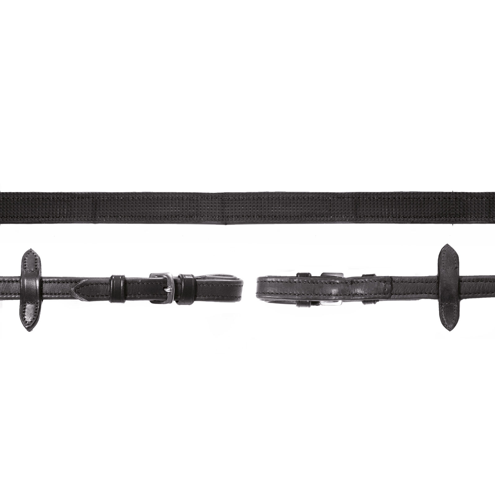 Schockmöhle Sports Durasoft Leder Grip Zügel, Nylon, gummiert