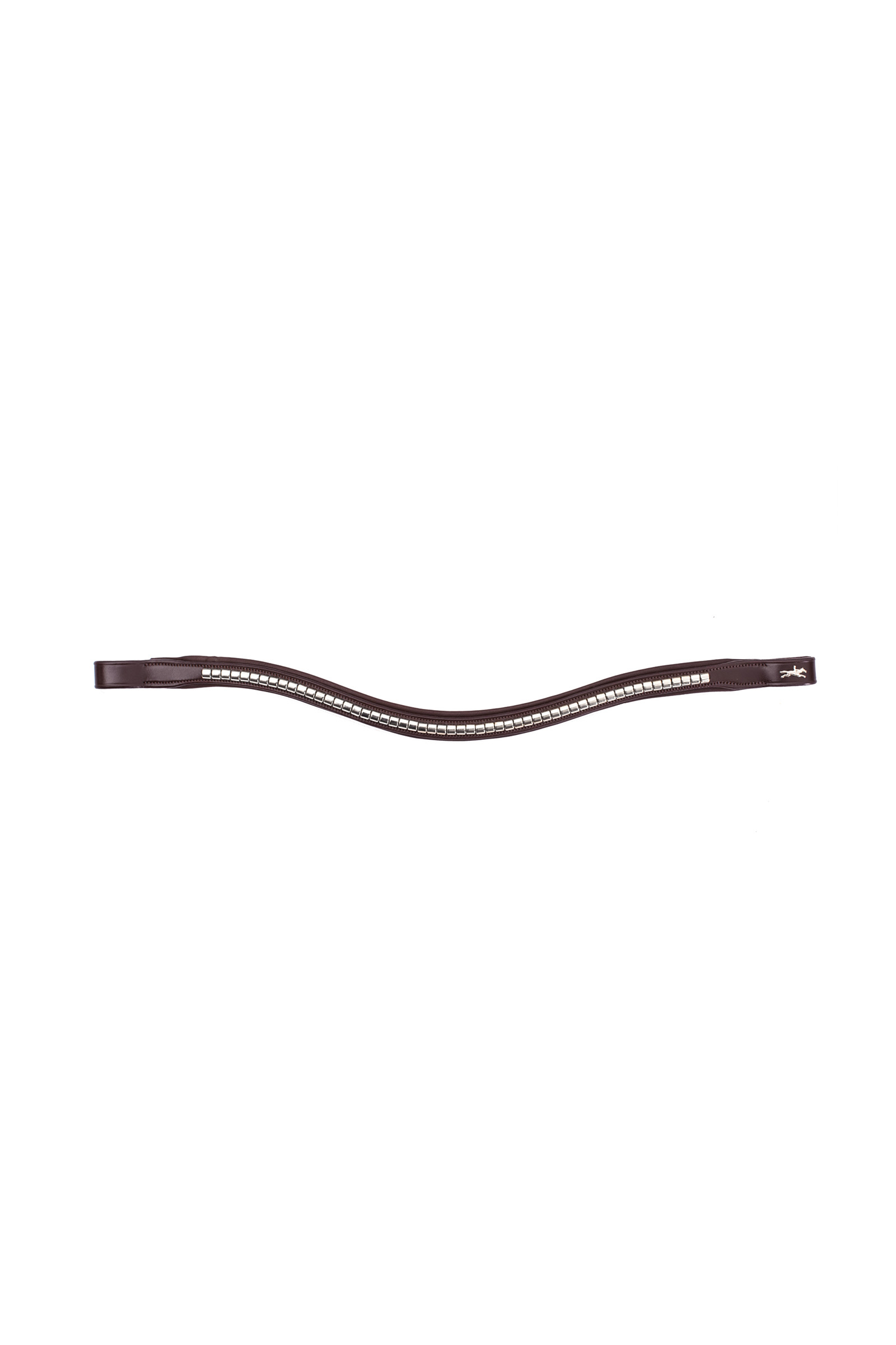 Dark Brown/Silver Schockemöhle Sports Stirnriemen Clincher Select