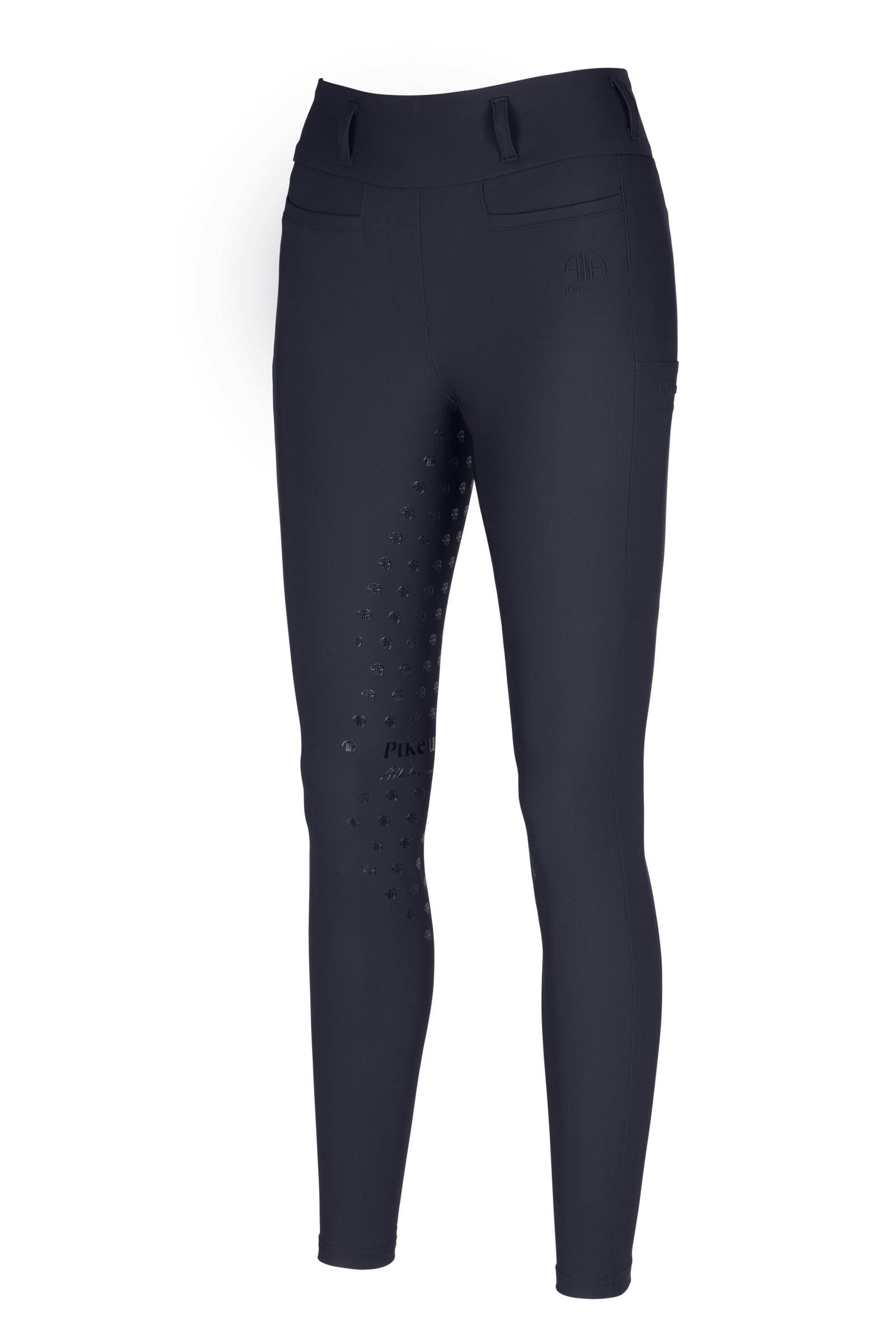 Black Pikeur Linnett Damen nahtlose Vollbesatzreitleggings mit hohem Bund