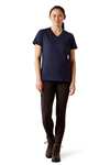 Ariat Damen Rebar Cotton Strong Standard V-Neck T-Shirt  