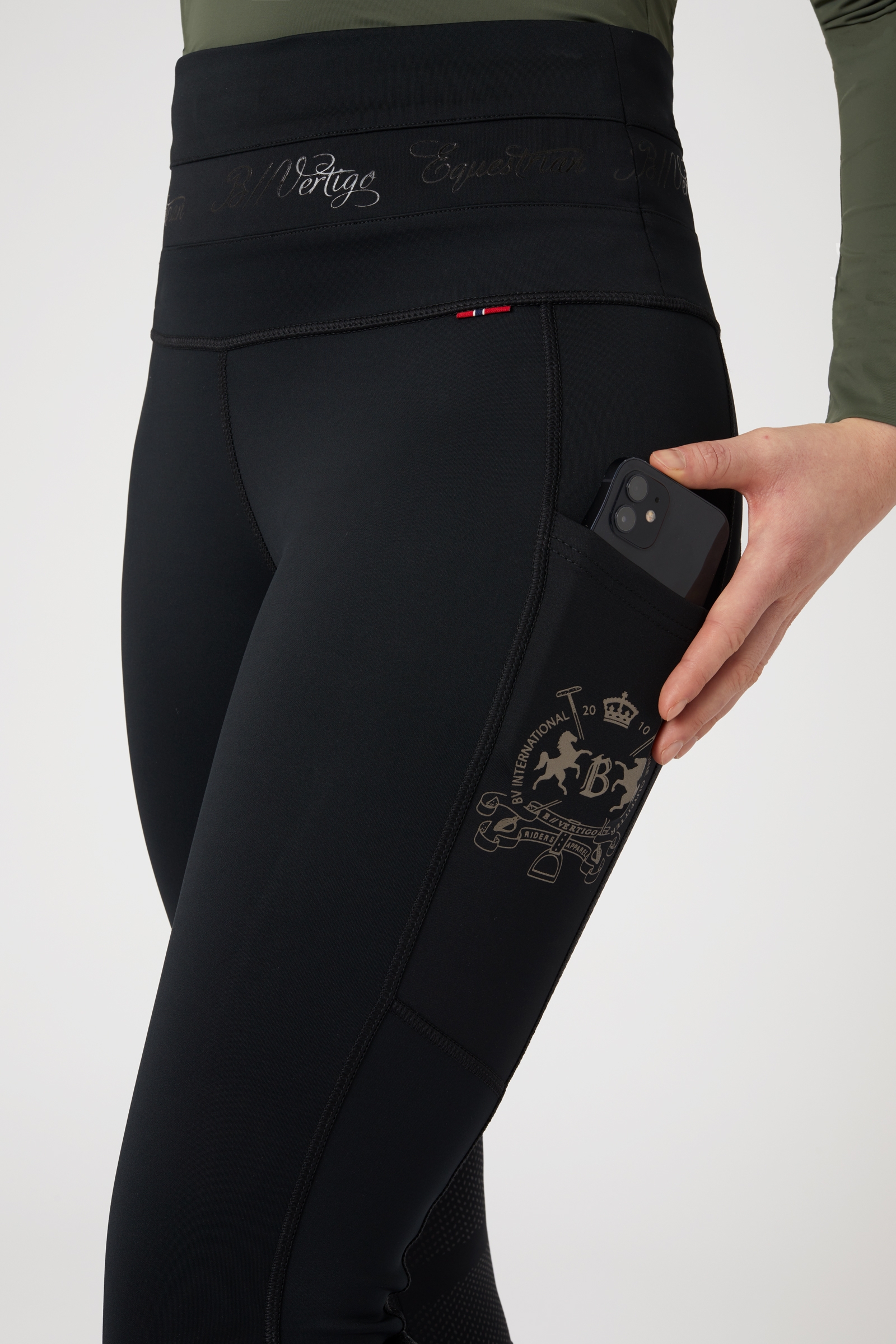 B Vertigo Caitlin Damen High Waist Reitleggings mit Vollgrip