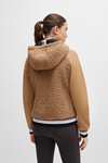 Boss Riva Teddy Hybrid Zip Hoodie 