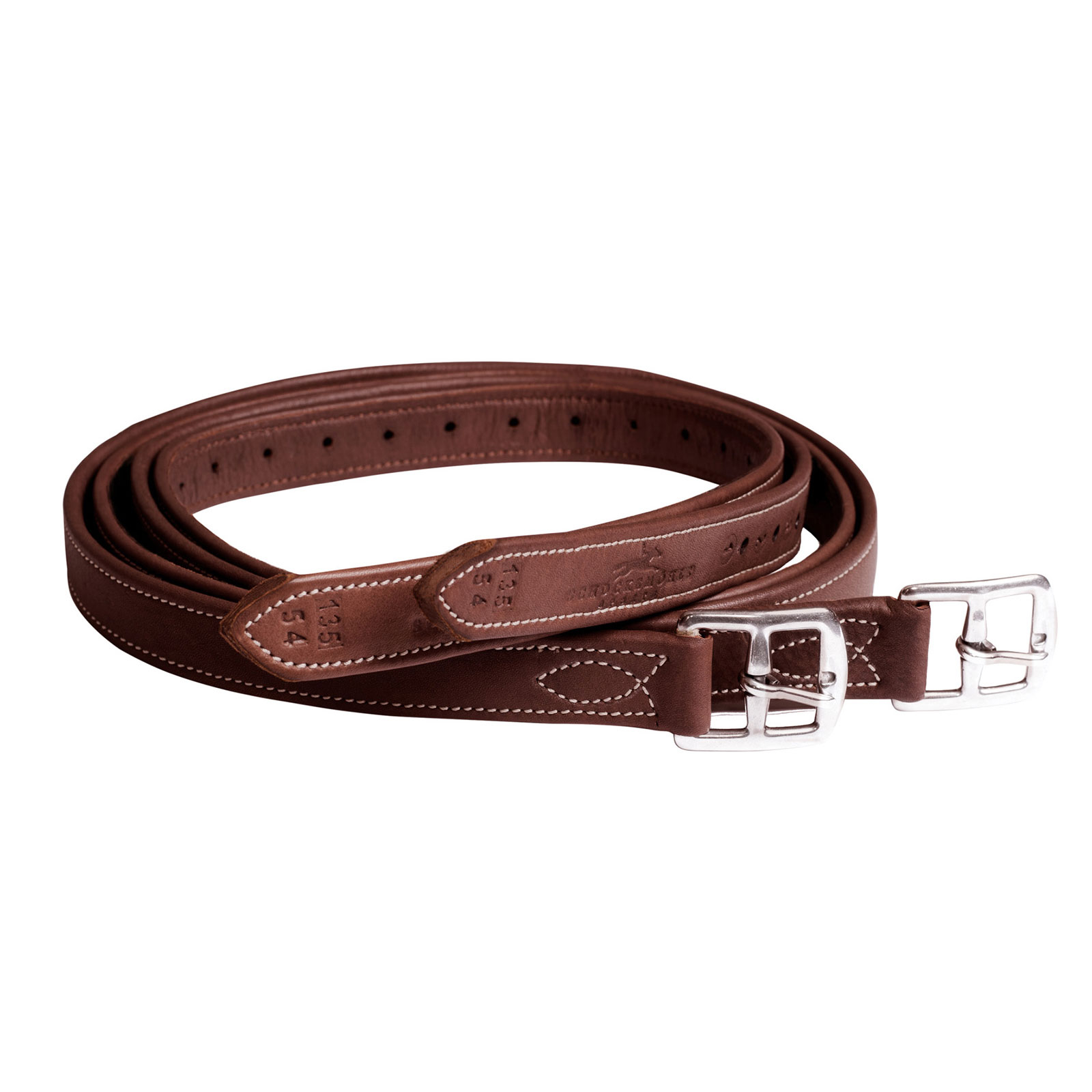 Oak brown/ Cream Schockemöhle Sports Chantilly Stirrup Leathers