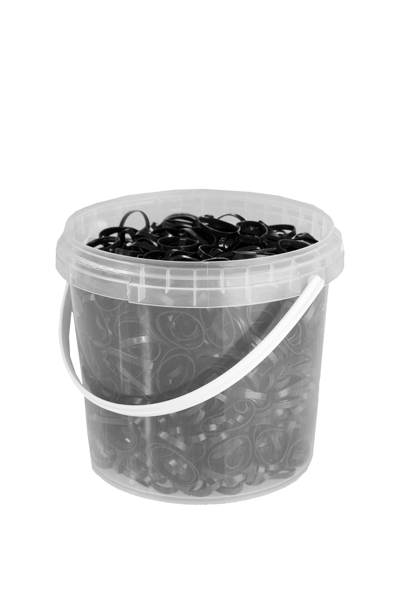 Schwarz Horze Premium Silikon-M&auml;hnengummis (1800 Stk.)