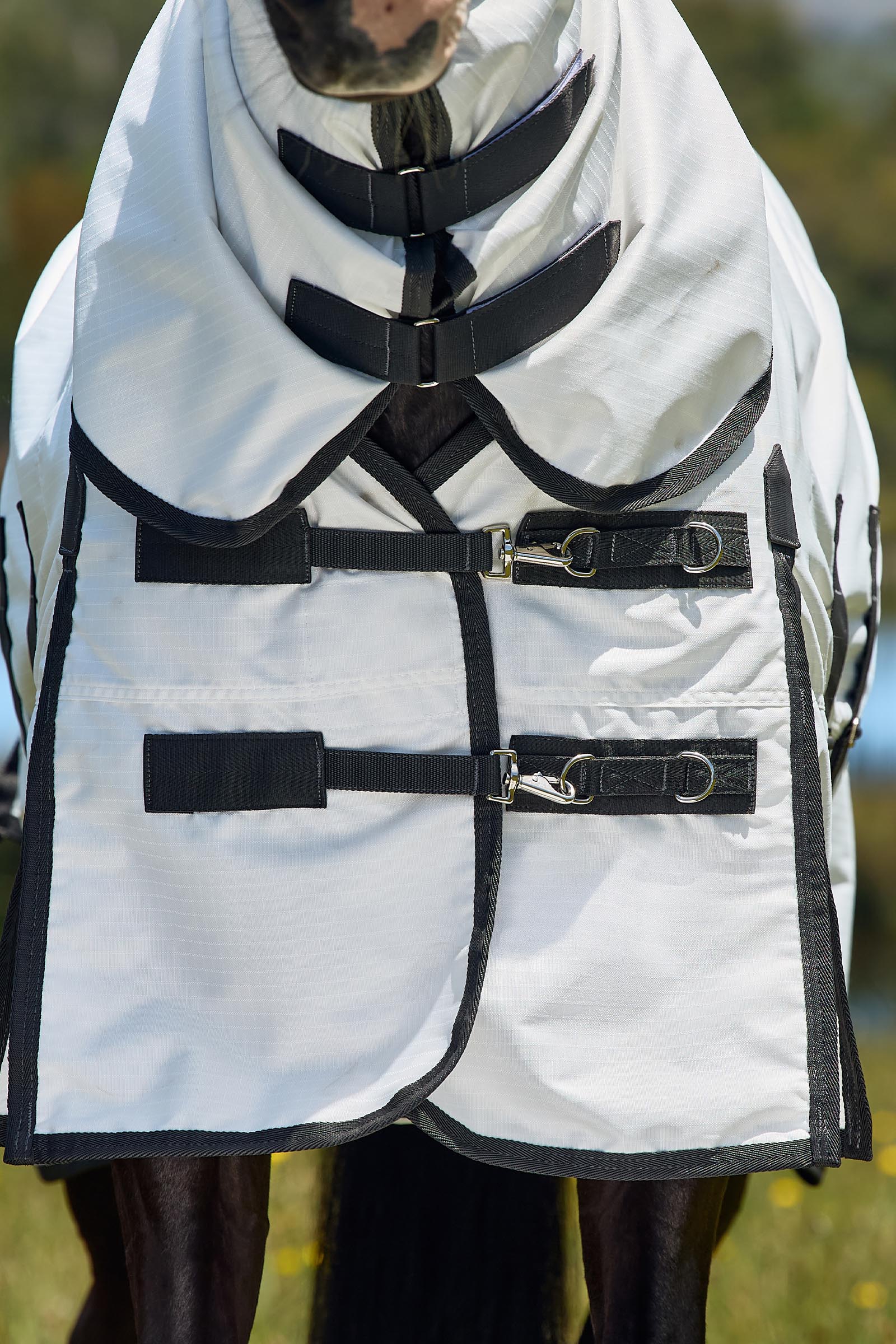 Weatherbeeta ComFiTec Sweet Itch Shield Fliegendecke Kombi mit festem Hals, 0 g  