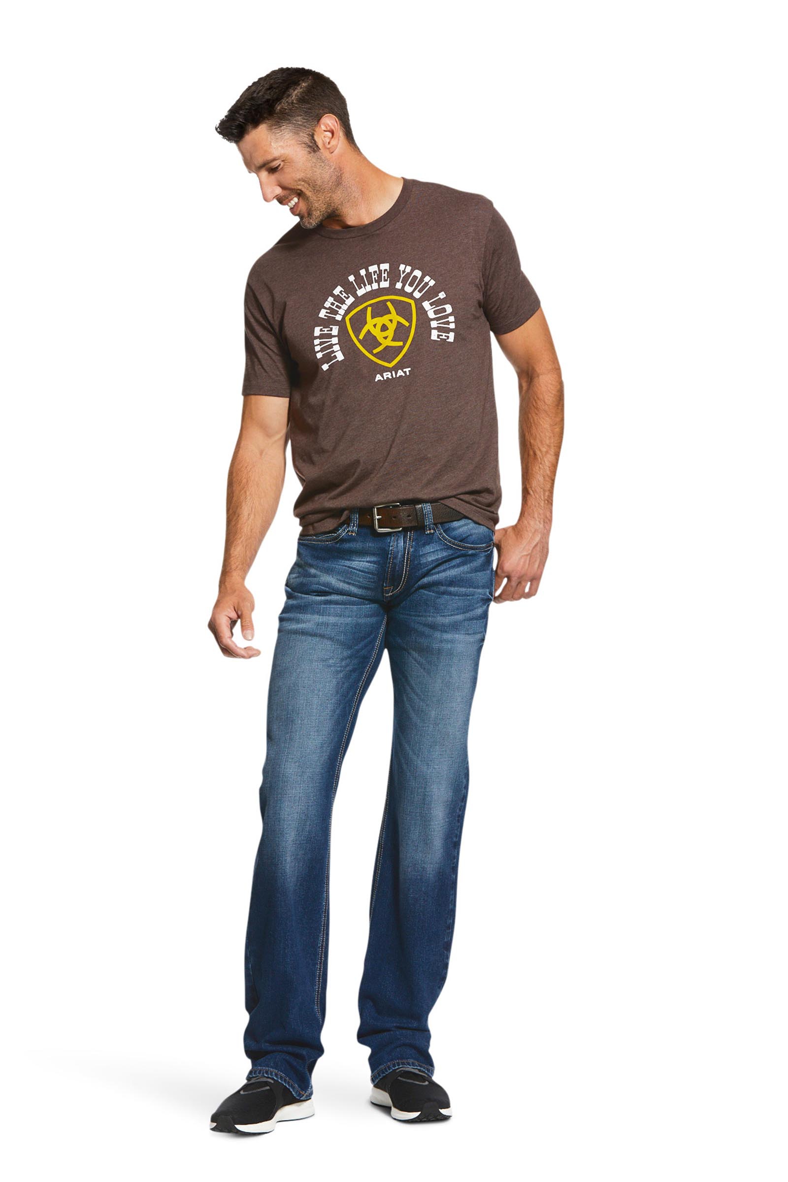 Ariat Nassau M7 Rocker Herrenjeans mit geradem Bein