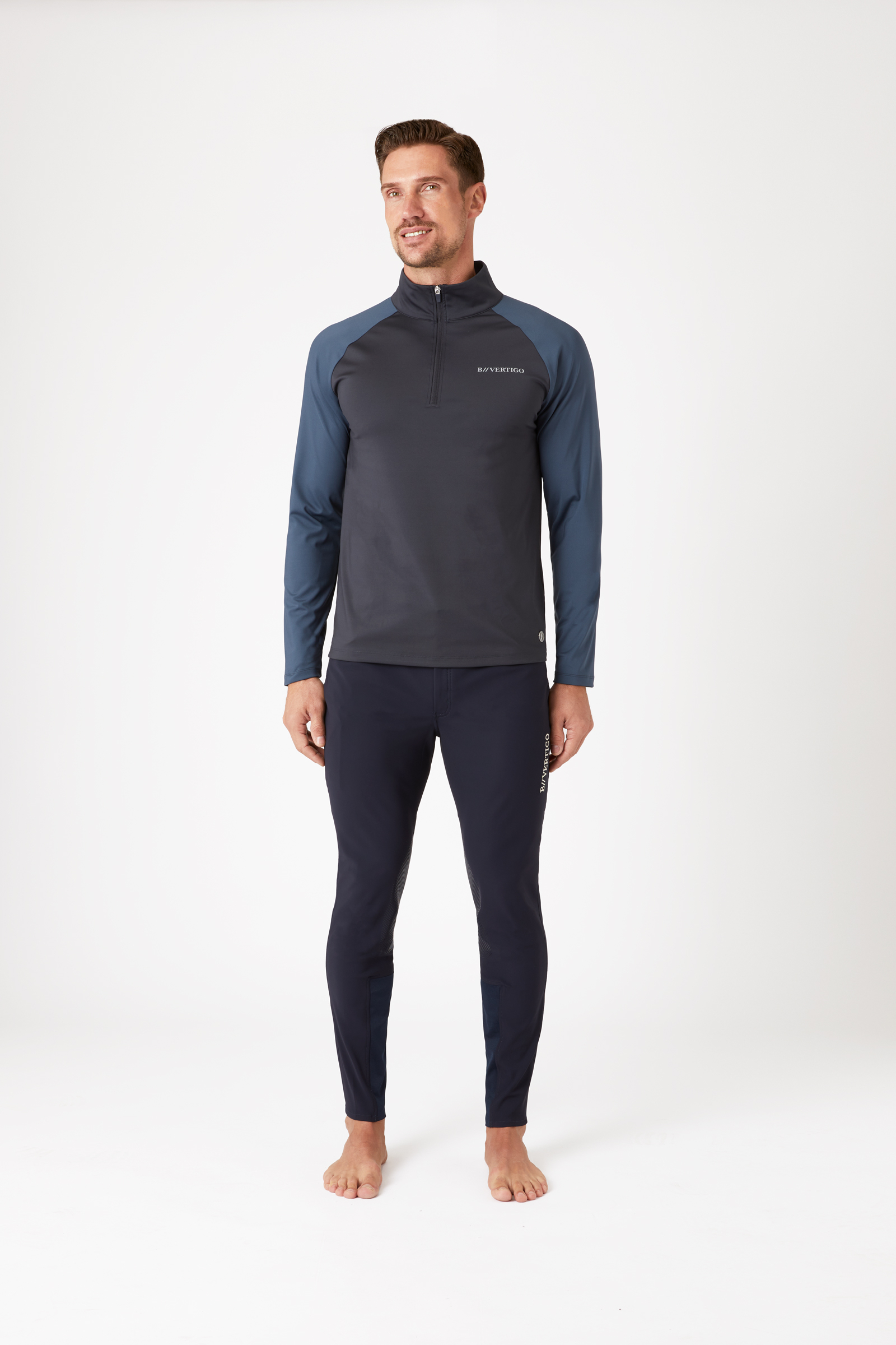 B Vertigo Edmund Herren Trainingsshirt mit Reißverschluss