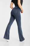 Horze Emery Damen-Westernreitleggings mit Bootcut und Denimlook