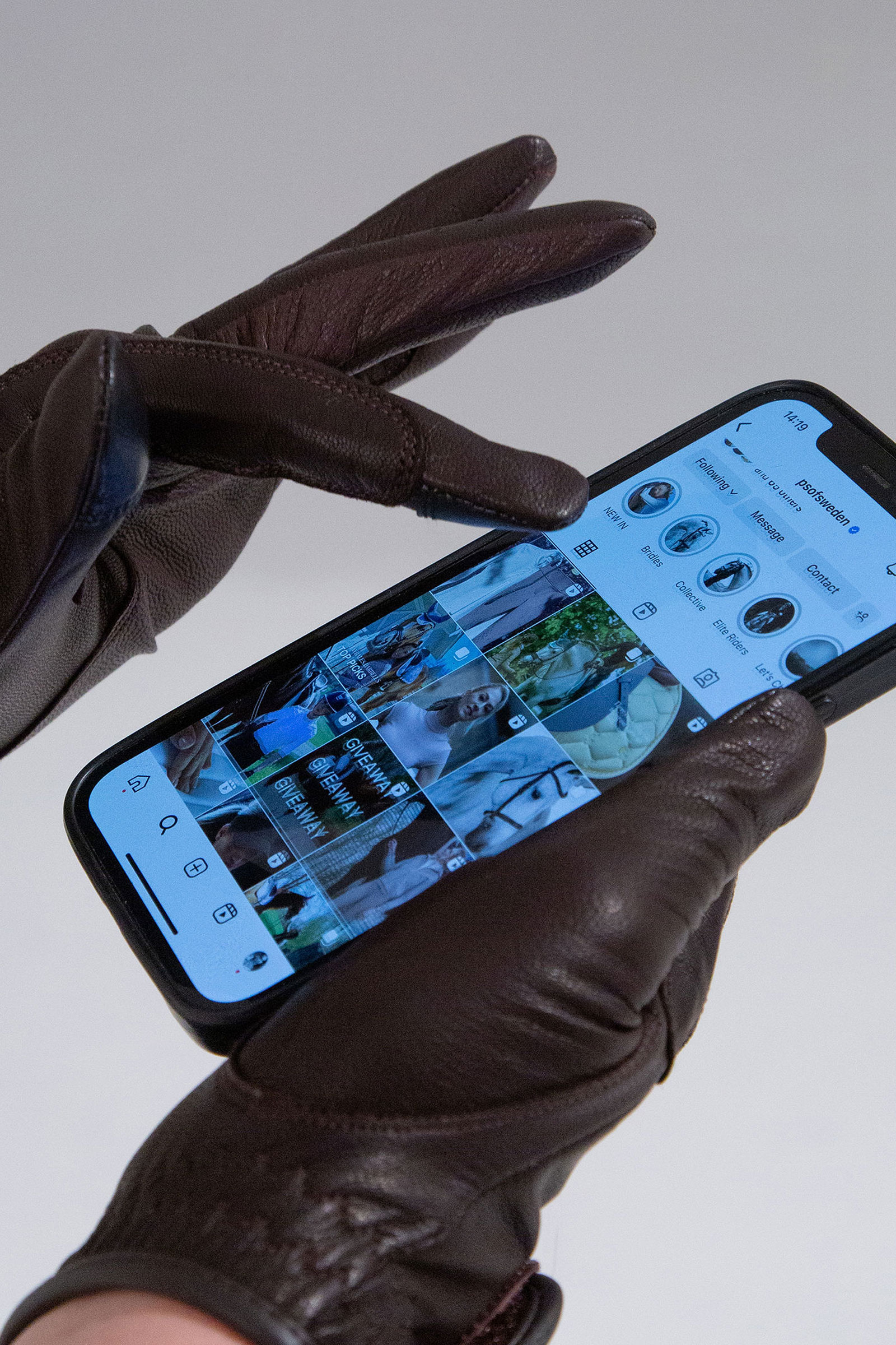 PS of Sweden Soft Leather Riding Gloves