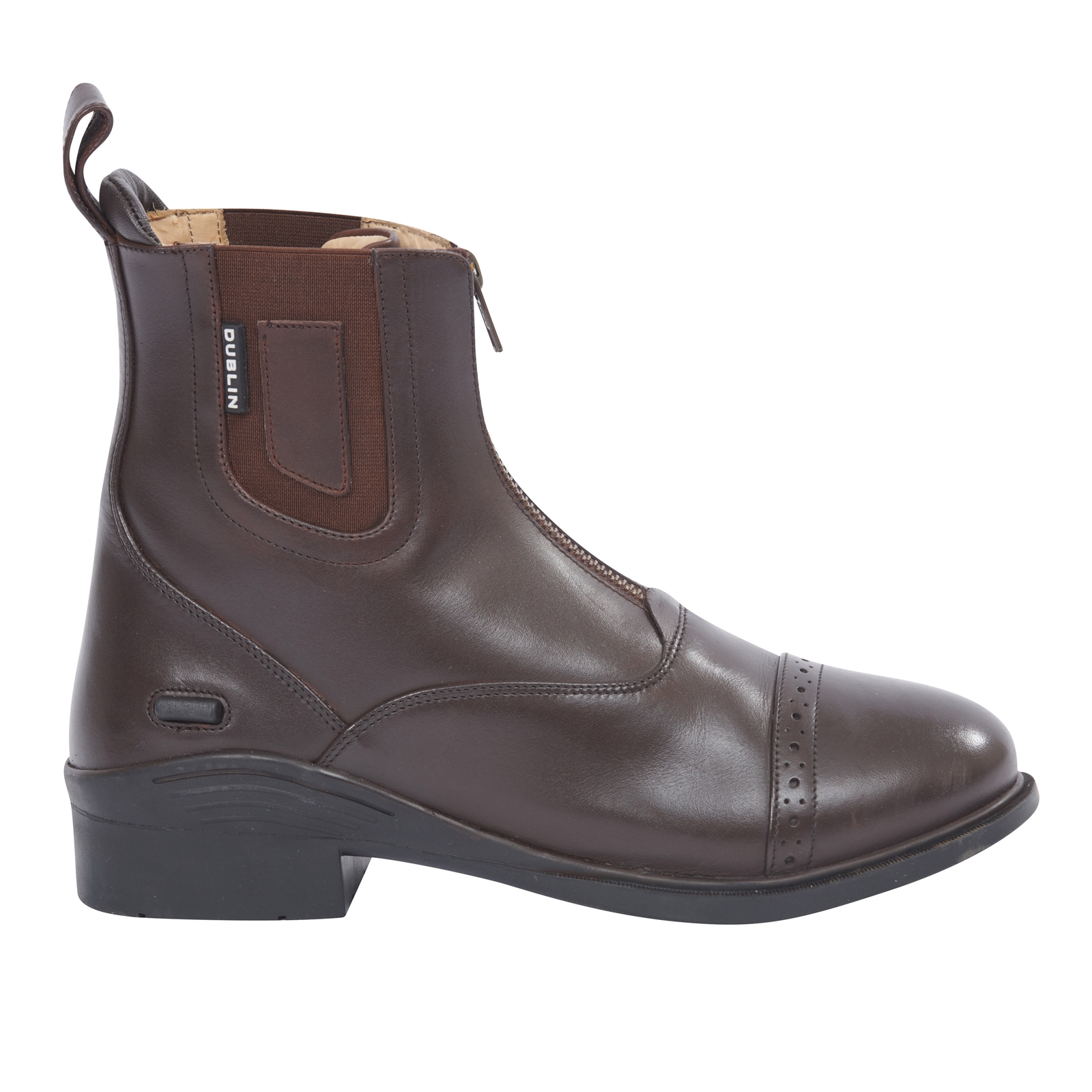 Brown Dublin Evolution Paddock Stiefel mit Rei&szlig;versschluss vorne