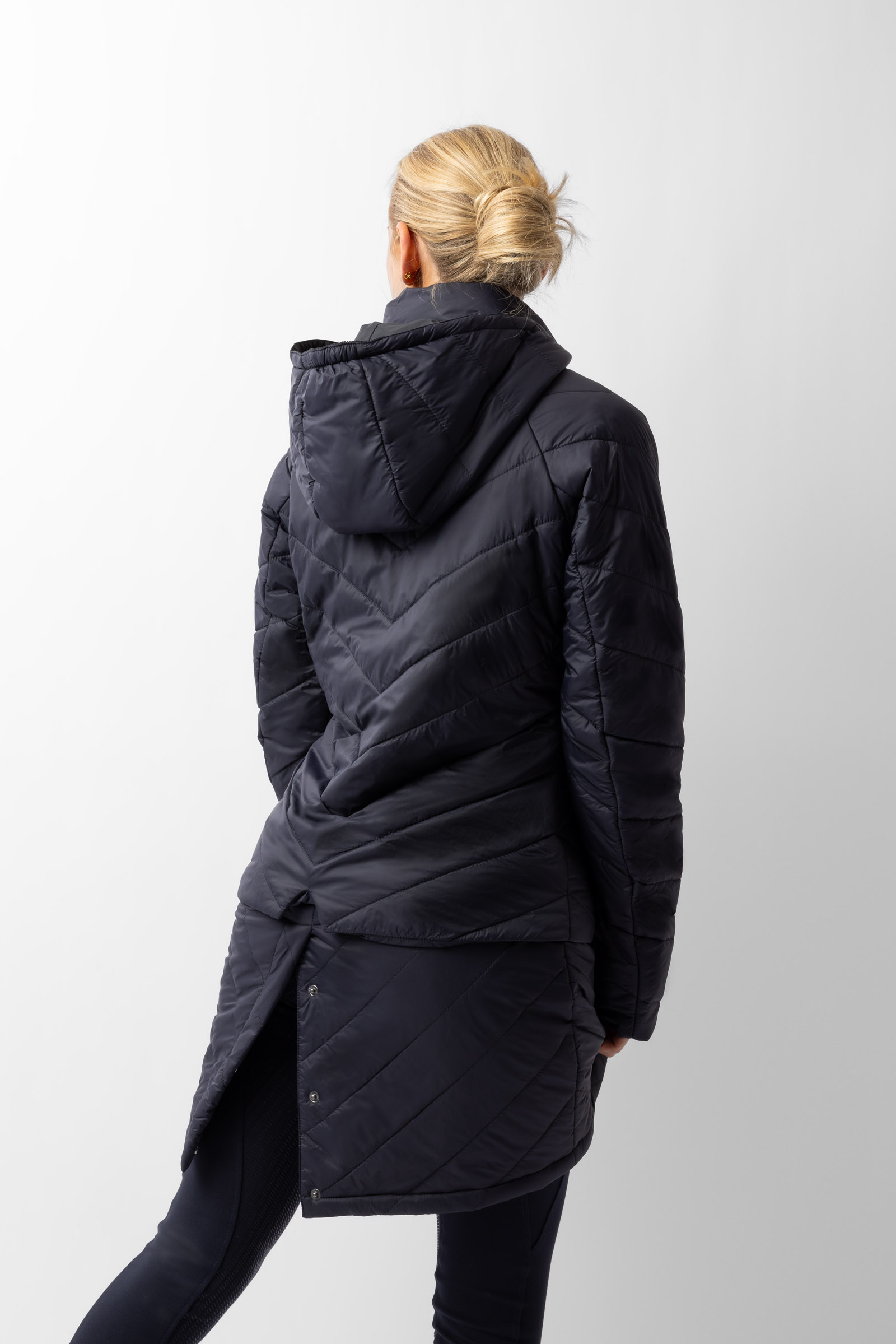Horze Aurora Gefütterte Damen Parka Reitjacke mit abnehmbarem Rock