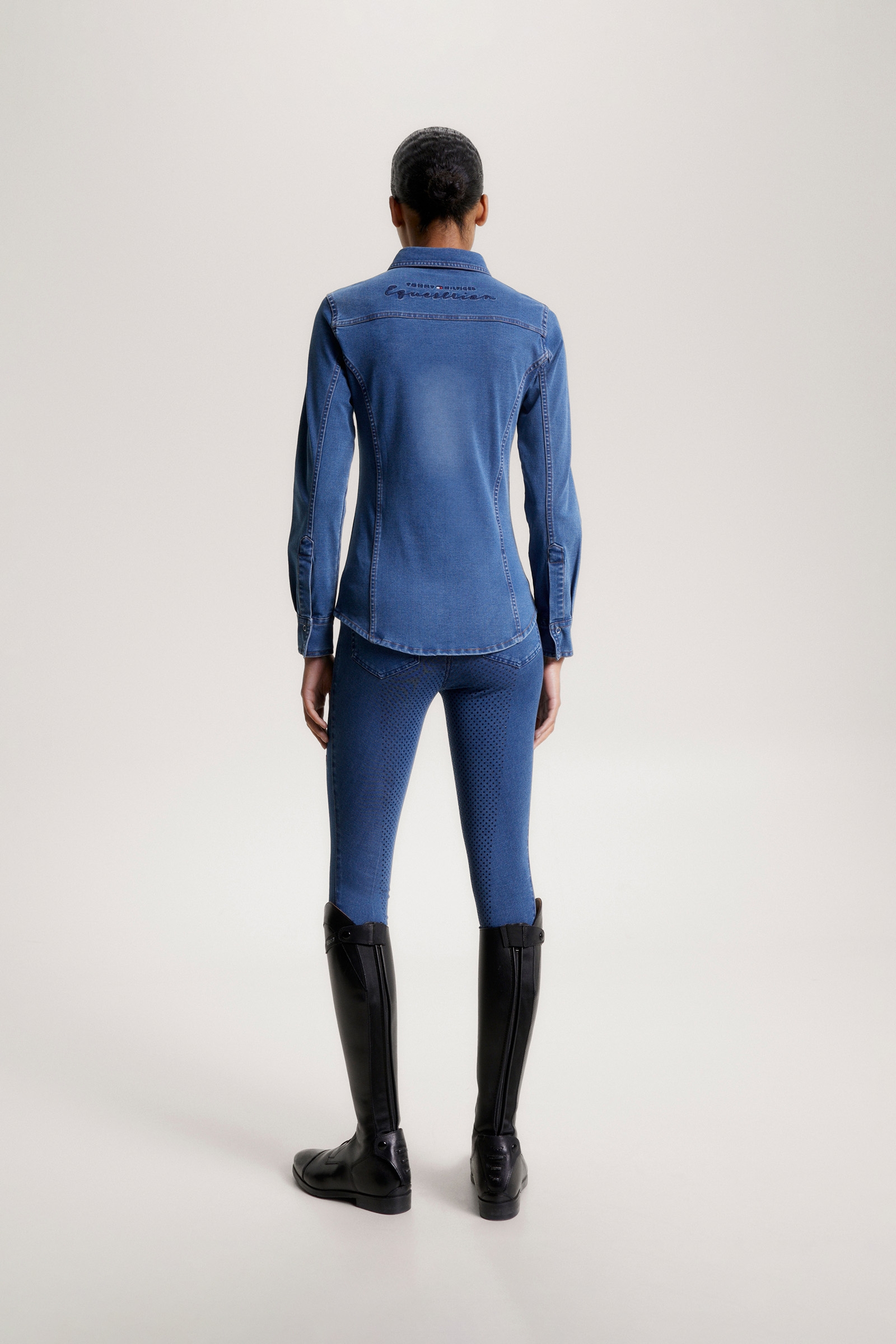 Tommy Hilfiger Equestrian Woodside Stretch Denim Hemd