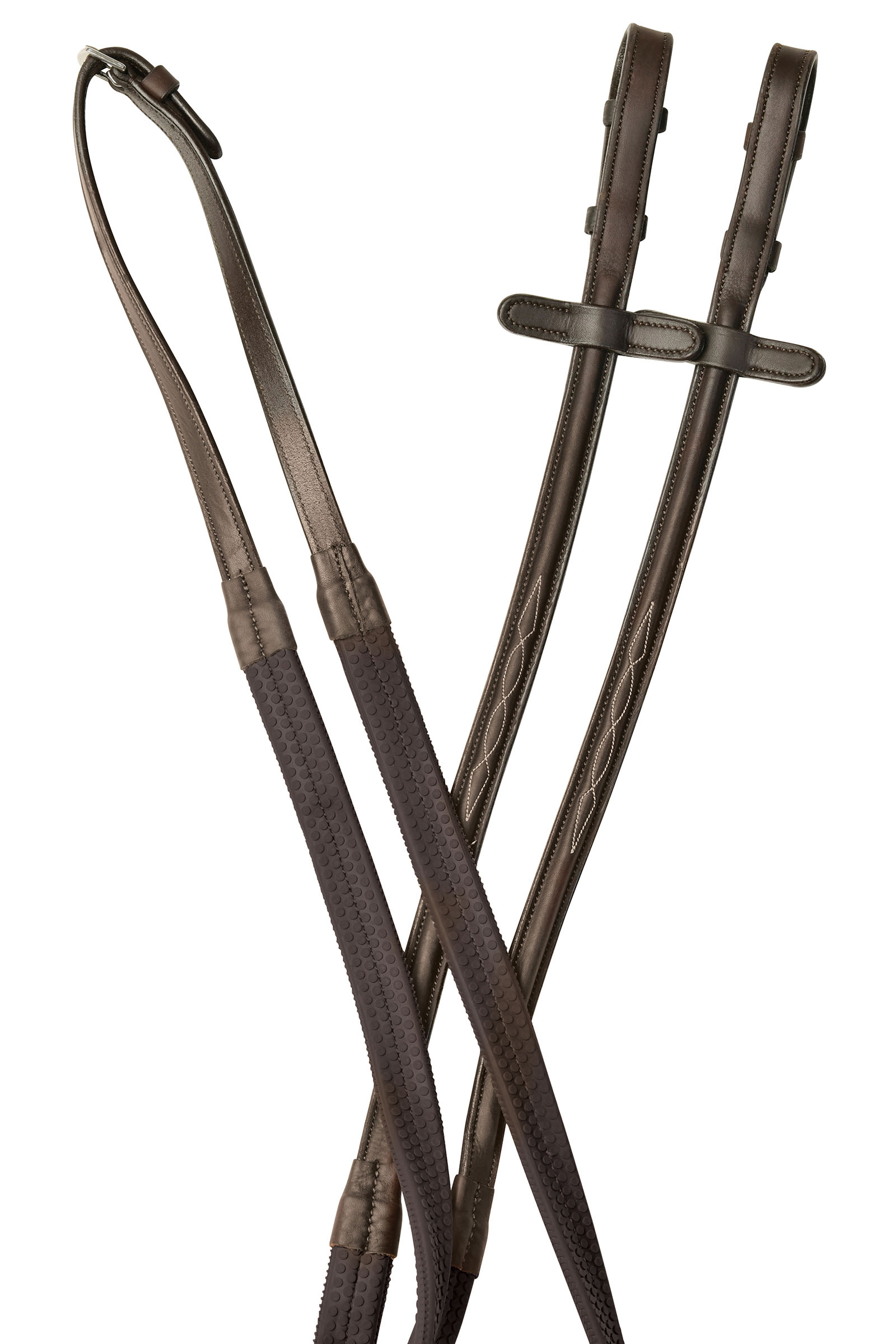 Dark Brown Collegiate Comfitec Opulux Fancy Gummizügel mit erhabenem Profil