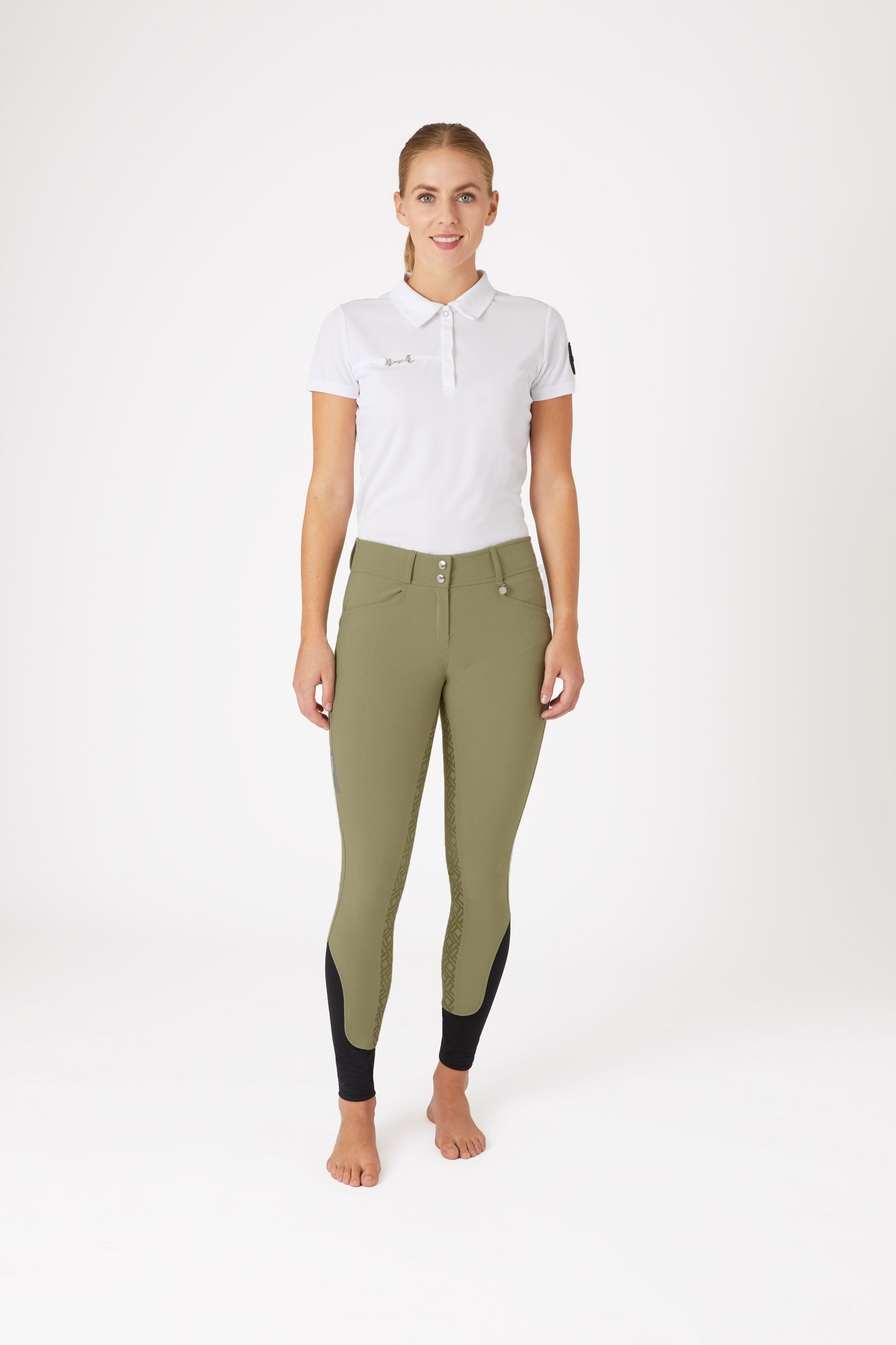 Horze Damenreithose mit Vollbesatz und hohem Bund
