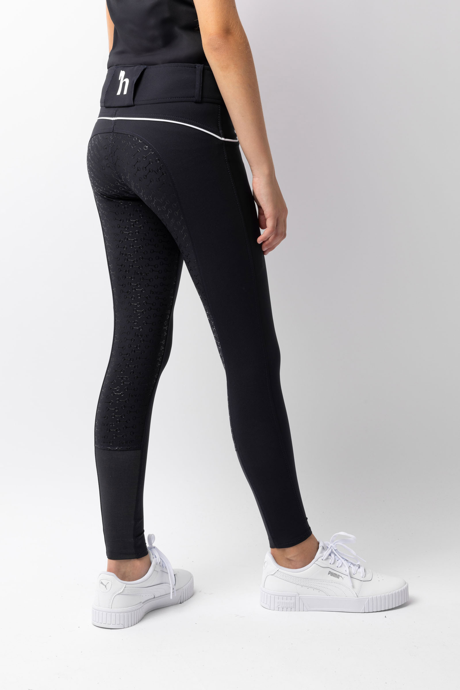 Horze Aubrey Kinder Reithose mit Vollbesatz  mit Silikon und hohem Bund