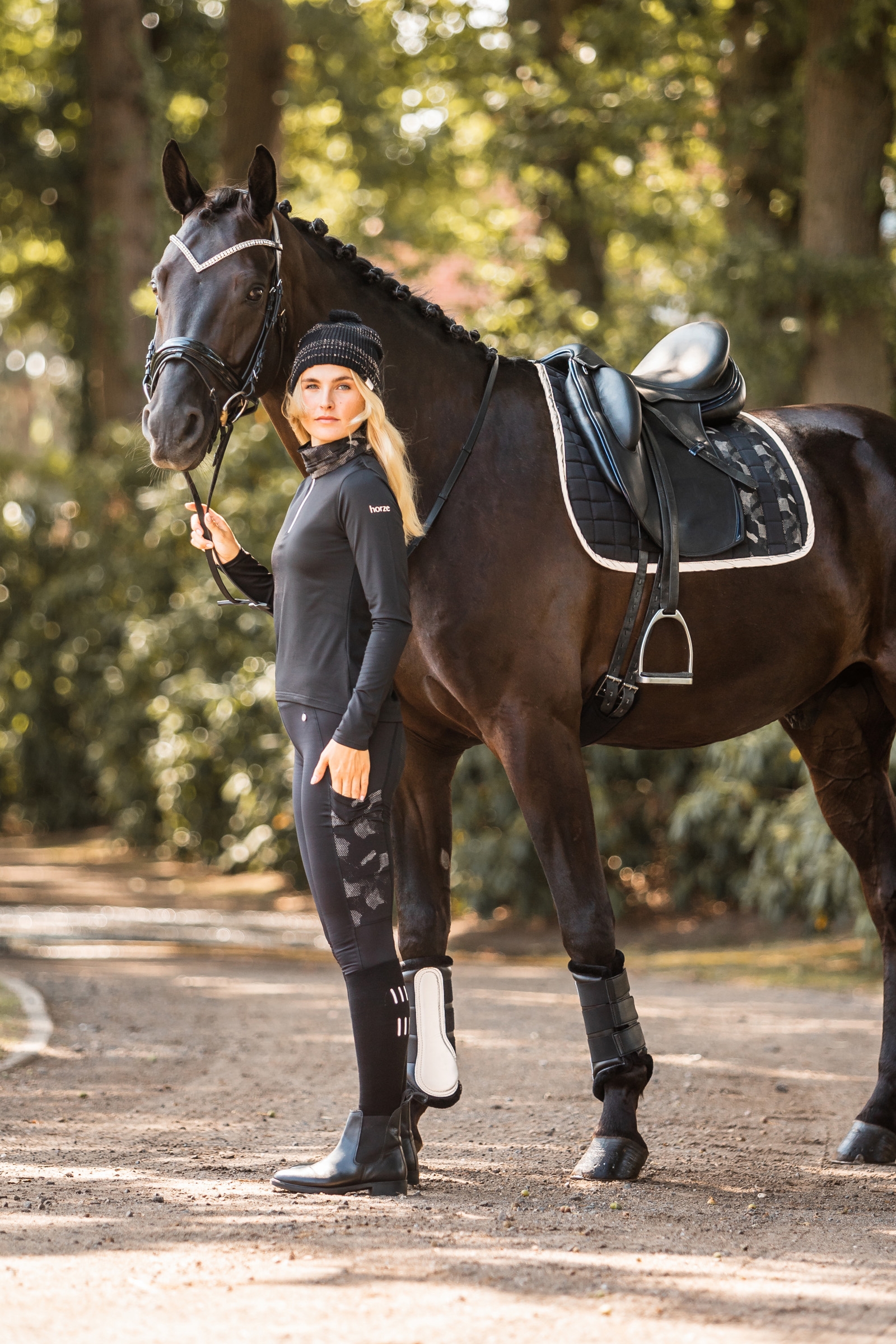 Horze Luminox reflektierende Schabracke