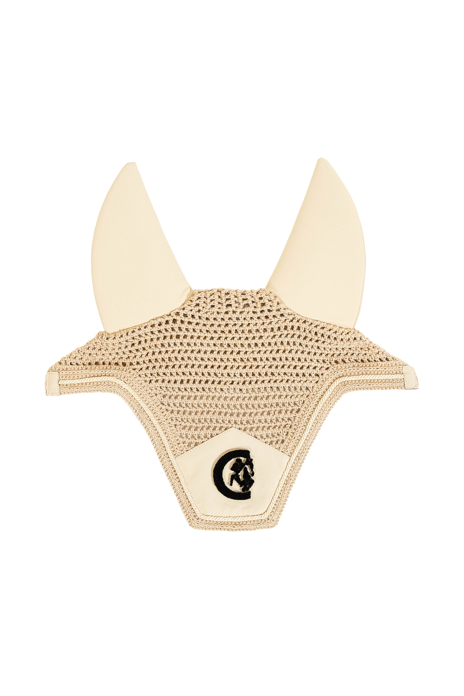 beige Kentucky Horsewear Fly Veil Wellington 3D Logo Ger&auml;uschlos