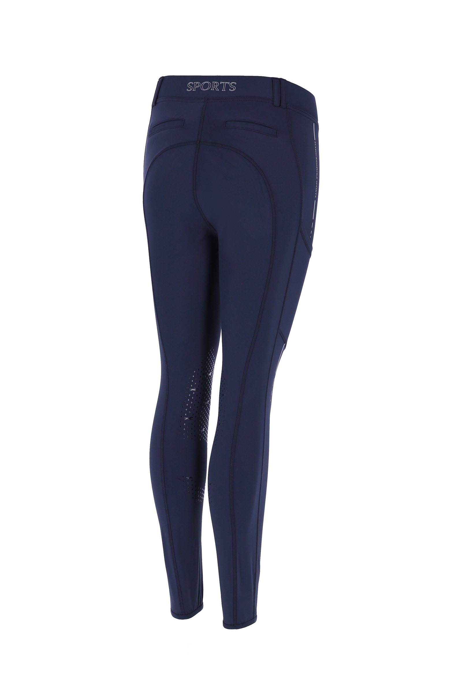 Schockem&ouml;hle Sports New Pocket Damen-Reitleggings Kniebesatz