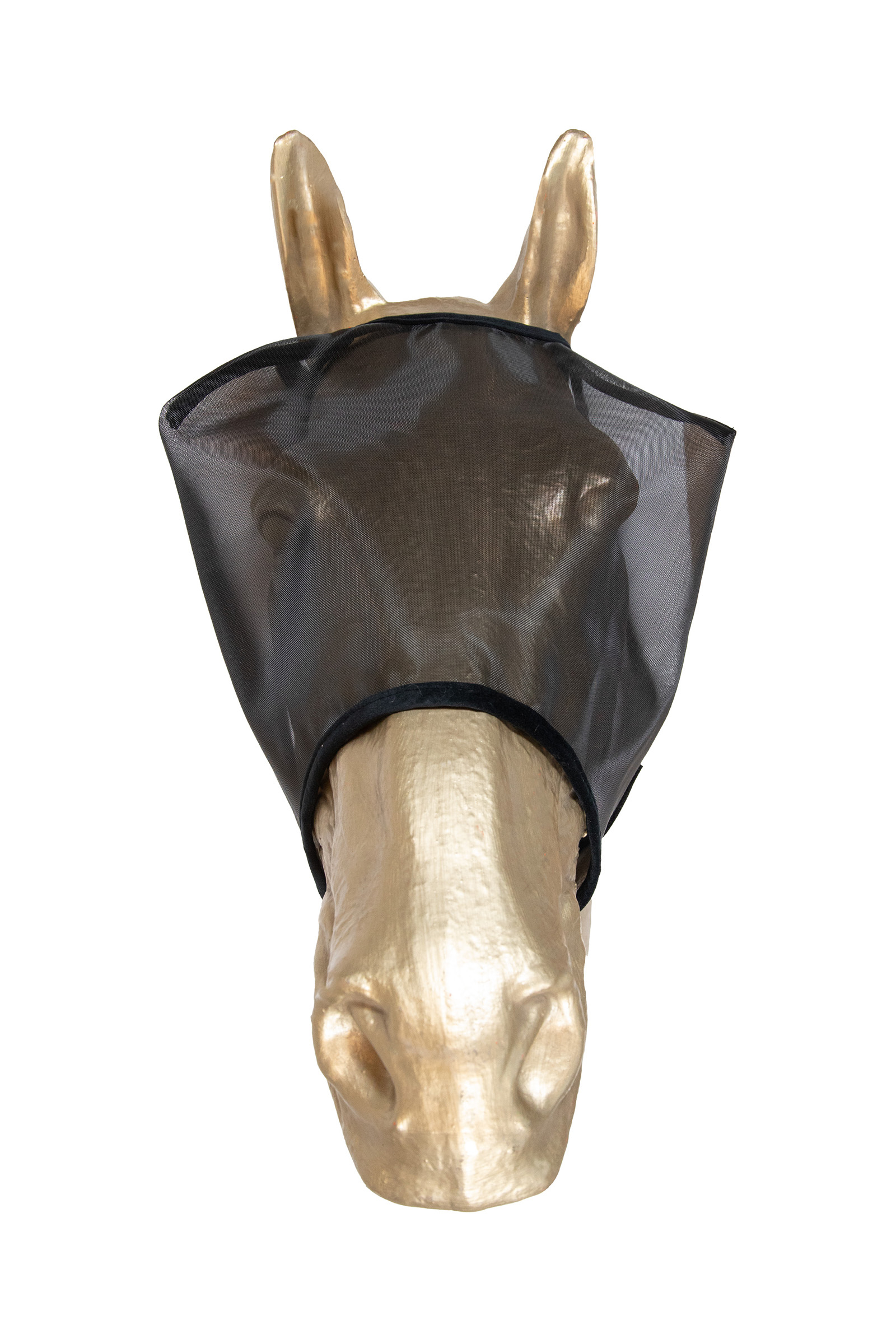 Black Kentucky Horsewear Classic Fliegenmaske ohne Ohren