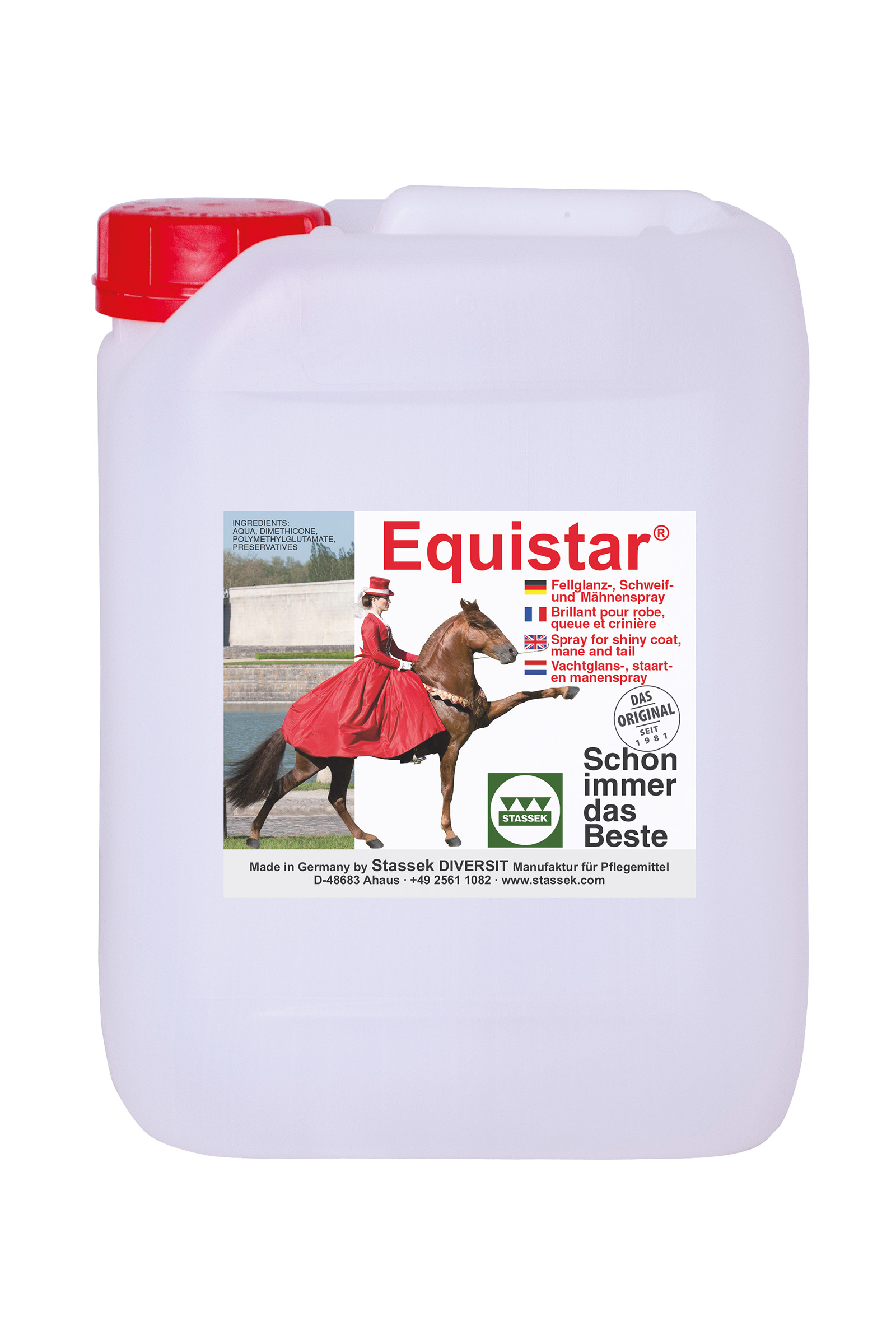 Stassek Equistar Mähnenspray Nachfüllkanister, 5 Liter