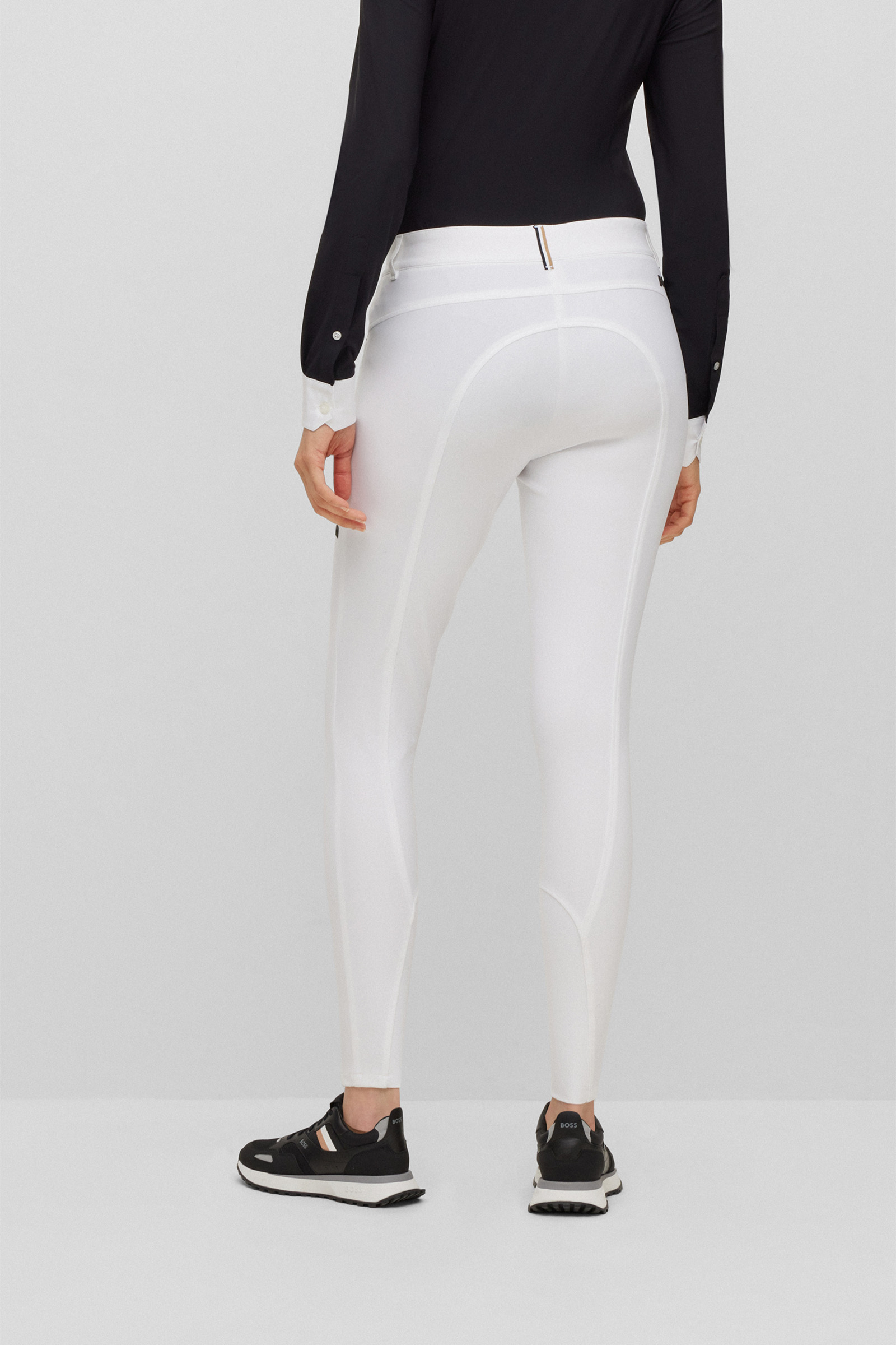 White Boss Heather Damen Reithose mit Vollgrip