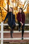 Horze Della Gestreifte Fleece Reitjacke