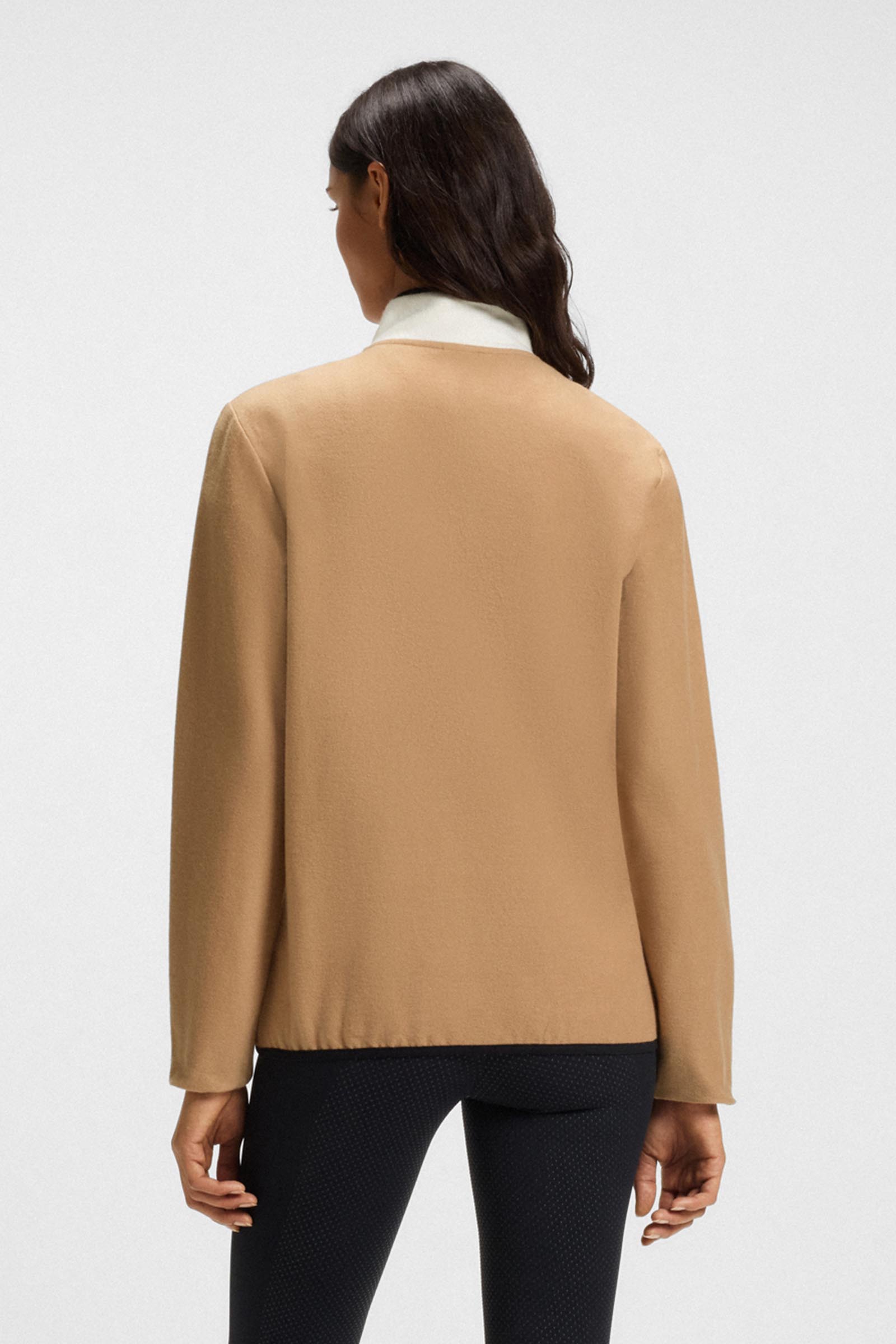 Boss Fedora Damen Felpa mit halbem Rei&szlig;verschluss