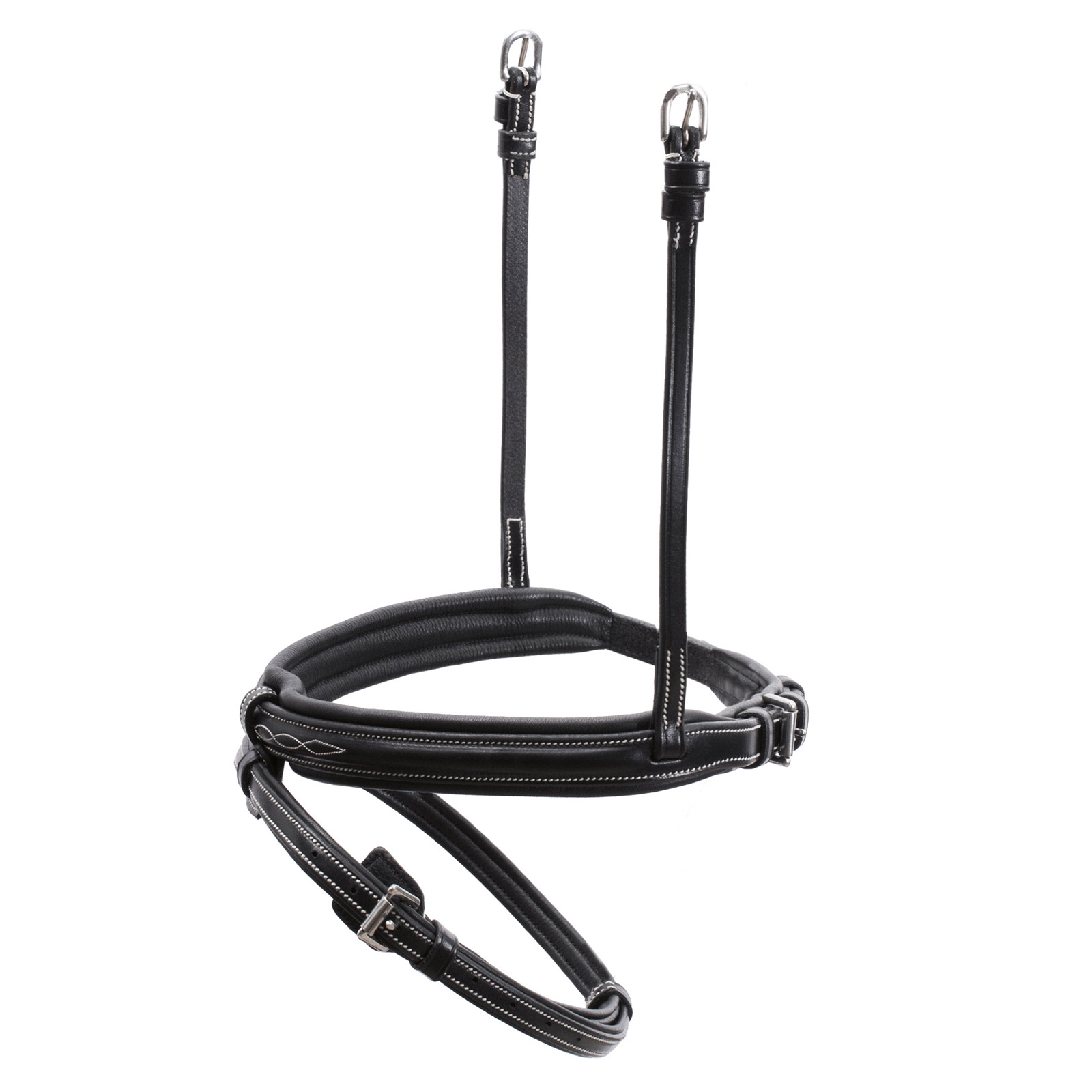 Black/Cream/Silver Schockemöhle Sports Nasenriemen Tokyo F Select