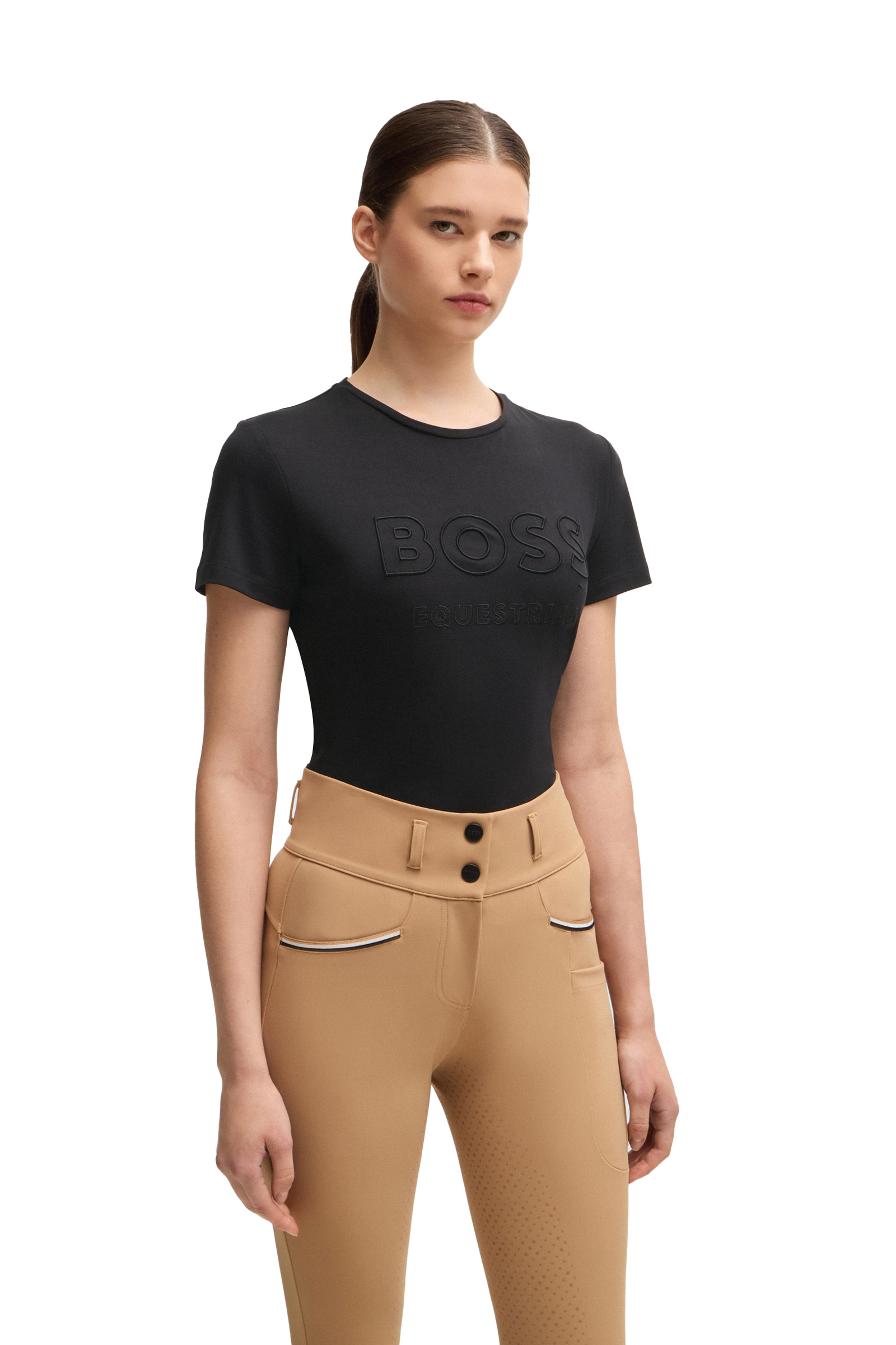 Boss Maya Damen-T-Shirt mit Stickerei
