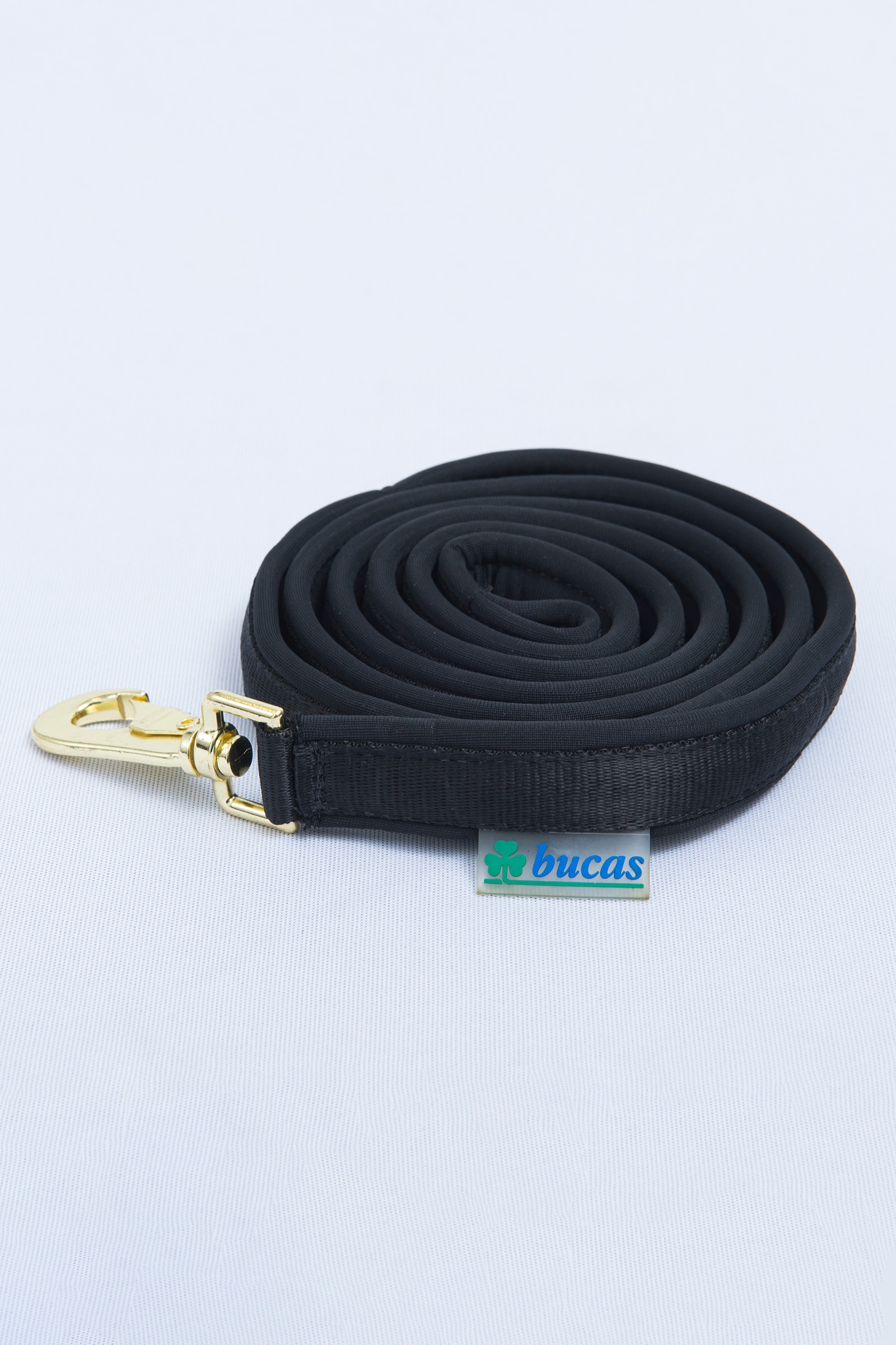 Black/Black Bucas Dublin gepolsterter F&uuml;hrstrick